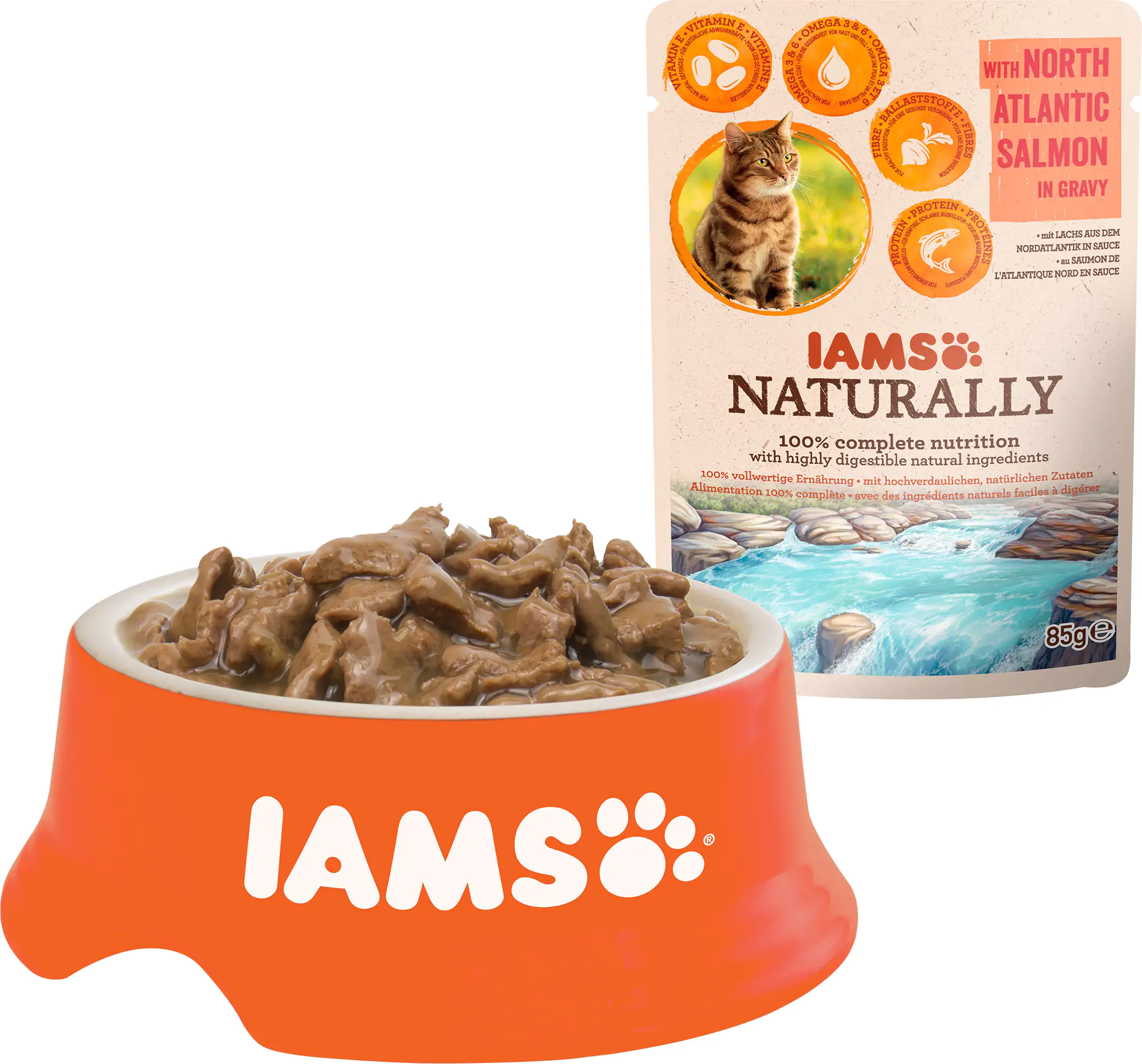 IAMS Naturally Katze Senior Lachs 85g 85g