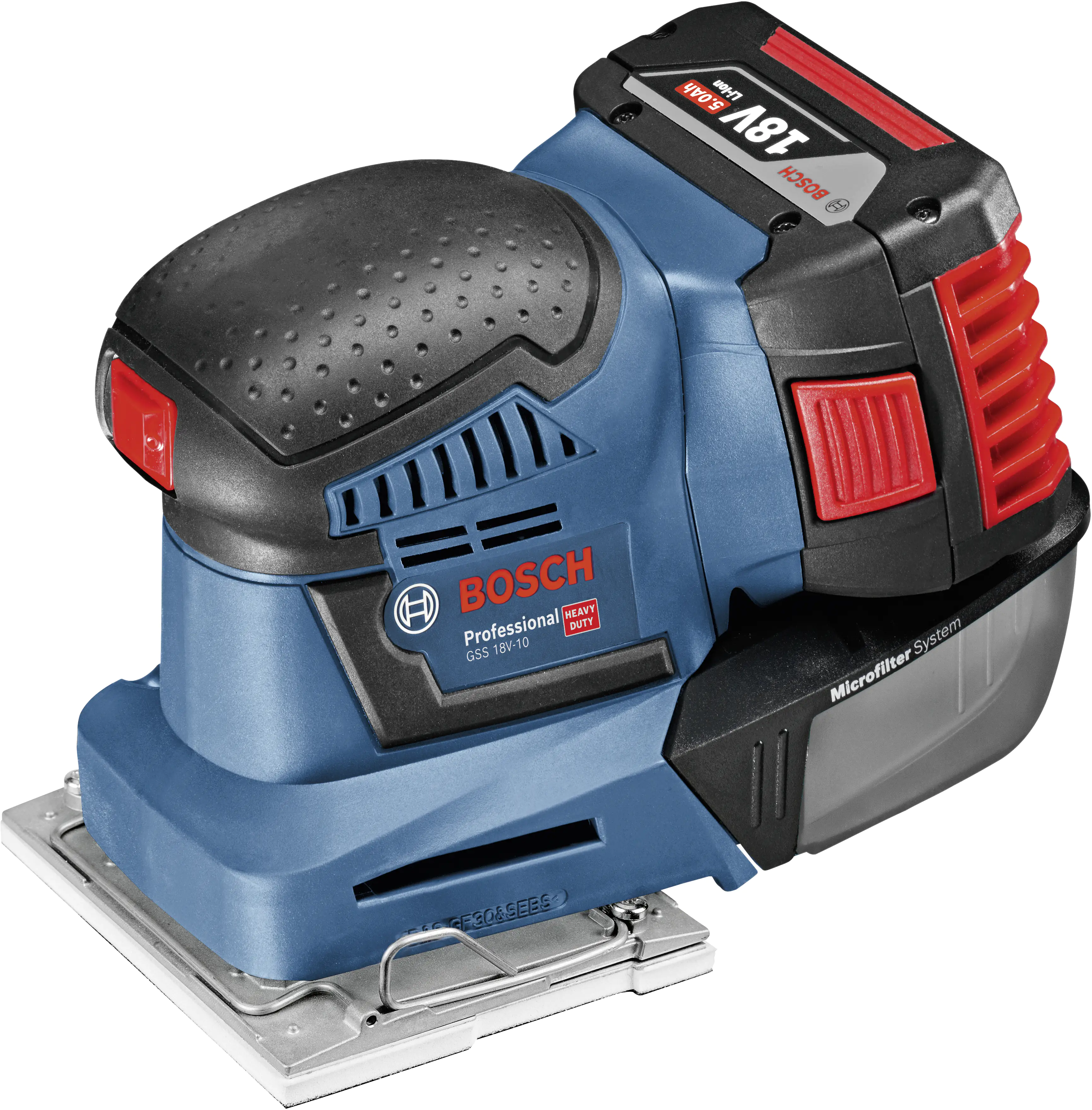 Bosch Professional Akku-Schwingschleifer GSS 18V-10 Solo