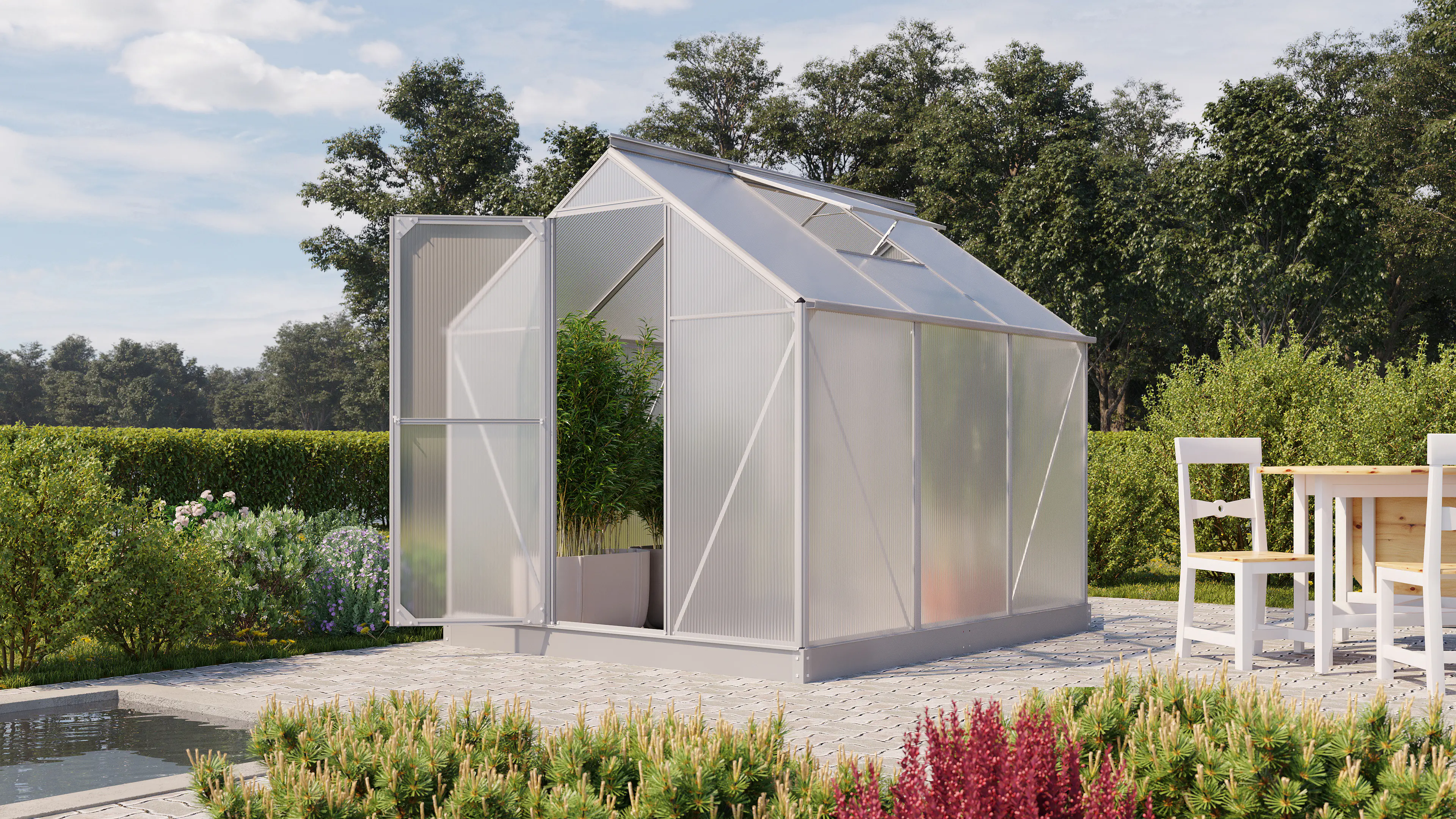 Vitavia Gewächshaus Eos 4600 190 x 226 cm 4 mm Hohlkammerplatten