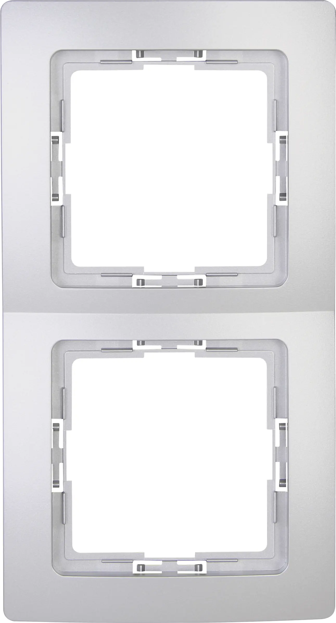 Kopp Abdeckrahmen 2-fach Paris silber, 308520068