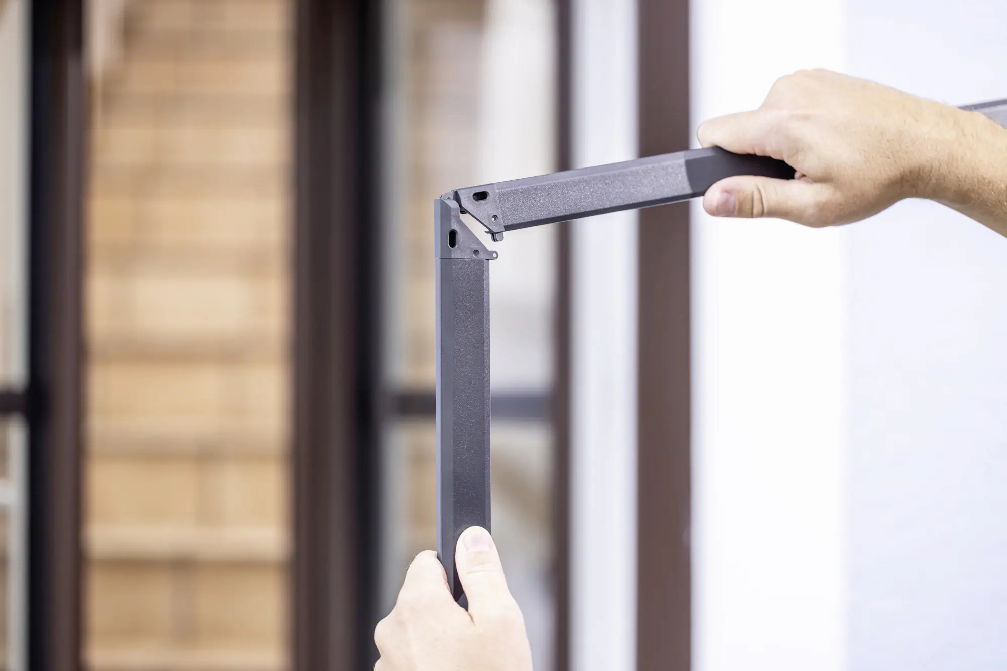 Windhager IS Fliegenschutz-Fenster Click & Protect 130 x 140 cm schwarz/anthrazit