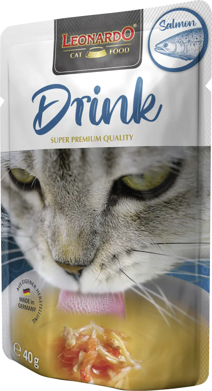 Leonardo Katzennassfutter Drink Salmon 40 g Leonardo Katzennassfutter Drink Salmon 40 g