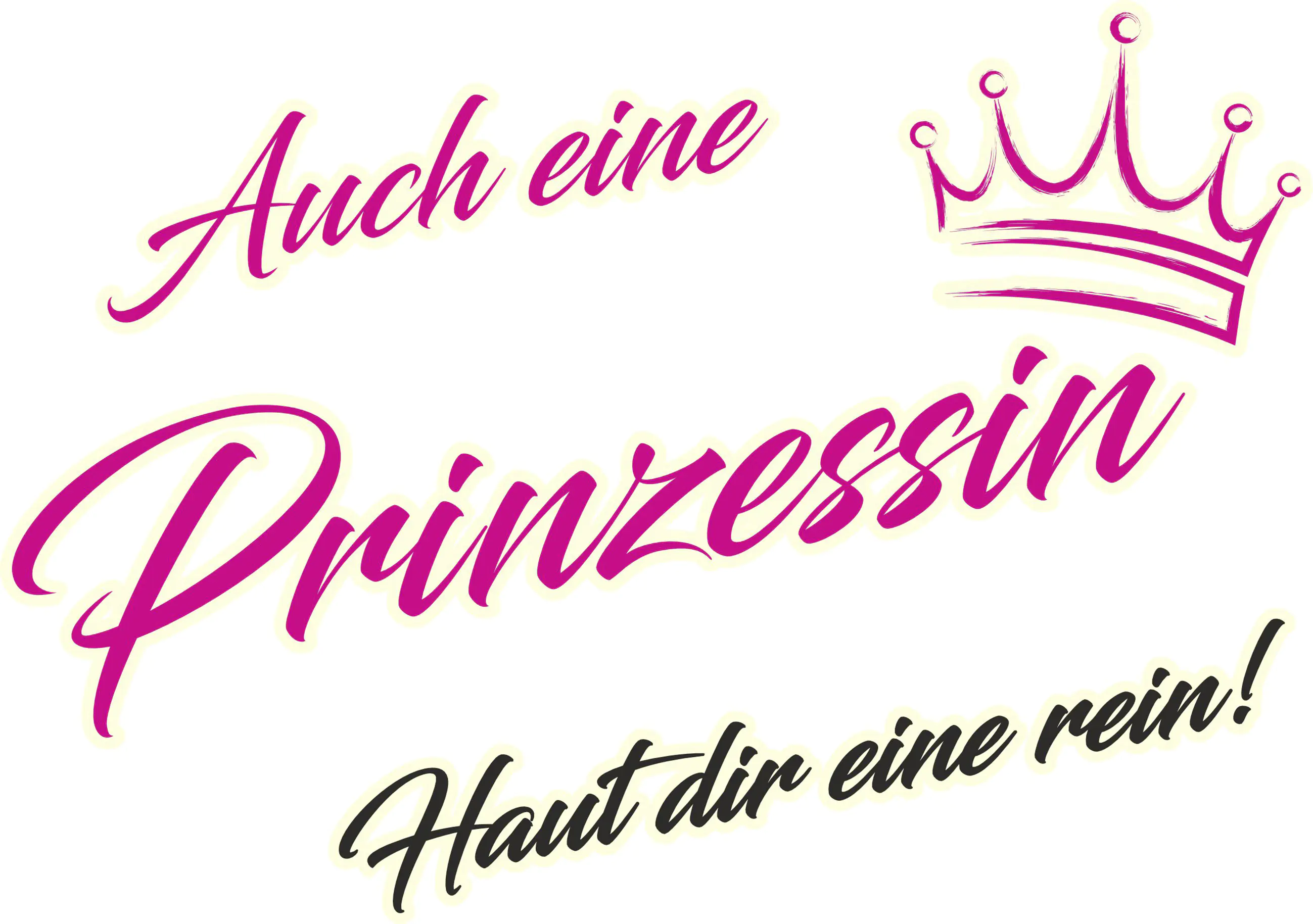 Hermann Schütz Aufkleber Prinzessin