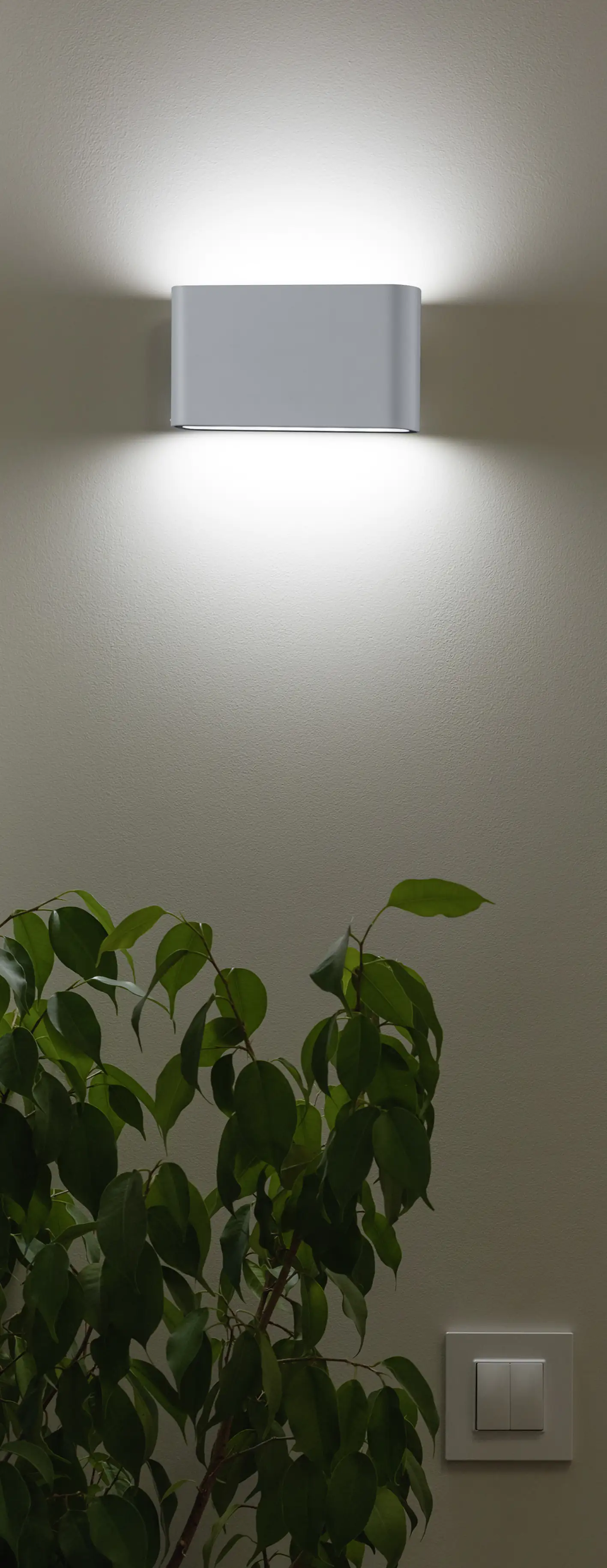 Trio Leuchten LED Außen-Wandleuchte Thames II titanfarbig Up- & Downlight