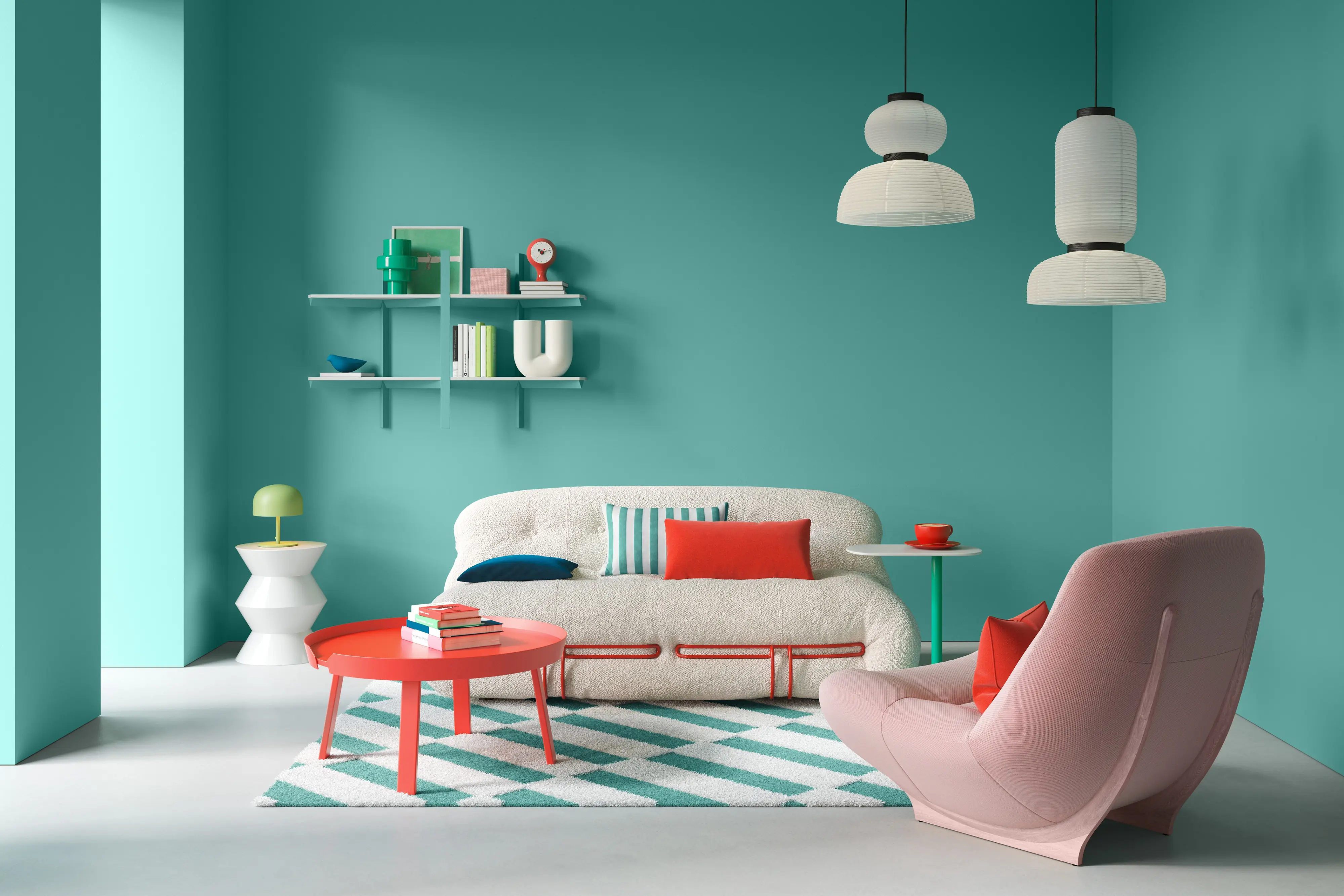 Alpina Wandfarbe Pantone matt agate green 2,5 L