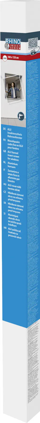 RS Fliegenschutz-Fenster 130 x 150 cm anthrazit/anthrazit kürzbar