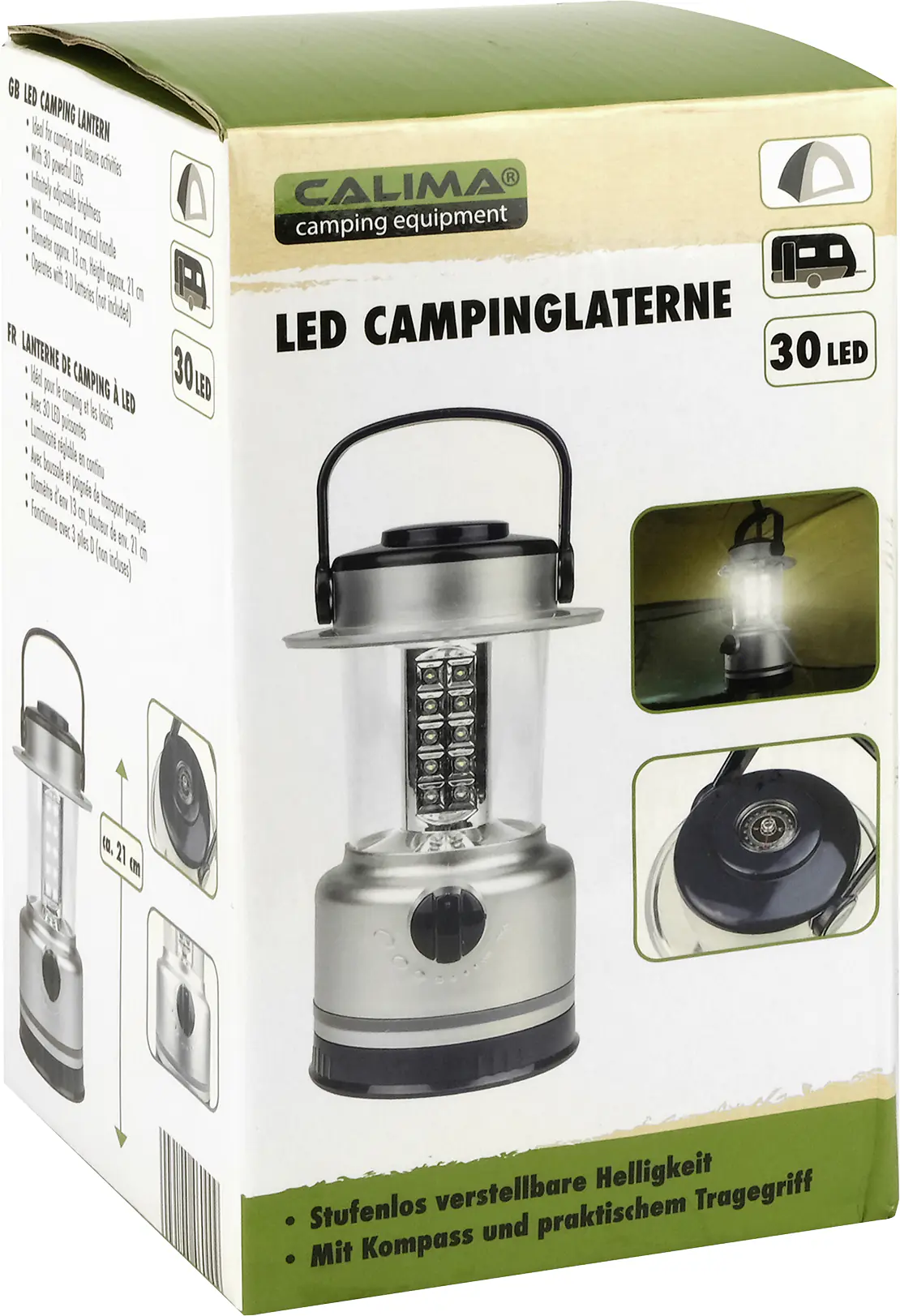 Calima LED Campinglaterne 13x13x21cm