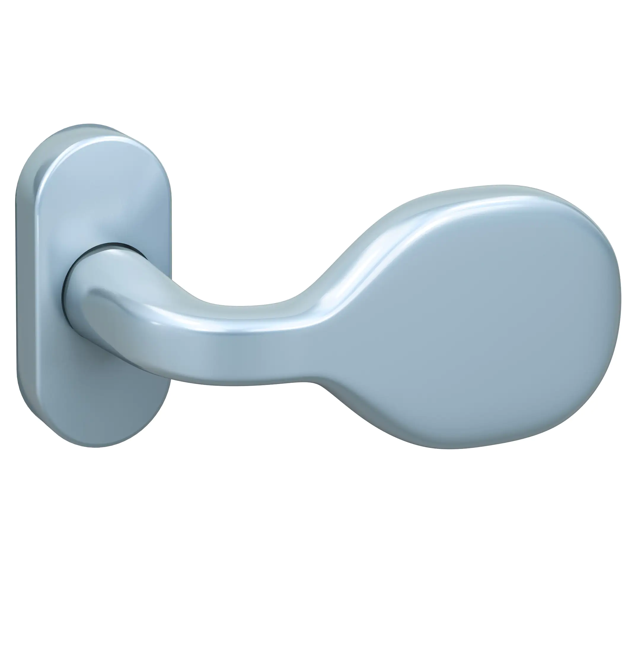 Basi Rosettengarnitur SR 5000 Edelstahl silber drehbar