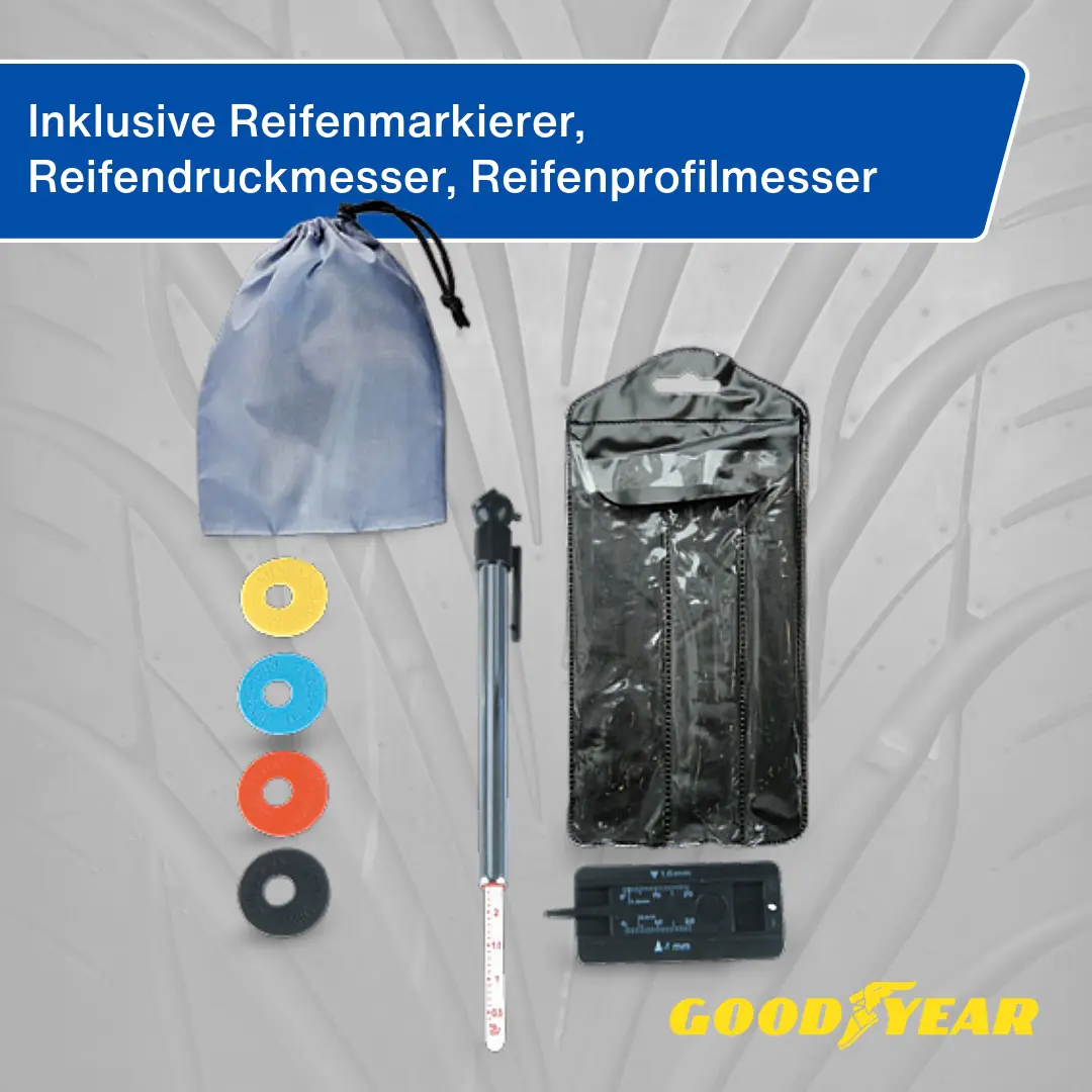 Goodyear Felgenbaumwagen bis Reifenbreite 255 mm inkl. Reifenschutzhülle Goodyear Felgenbaumwagen bis Reifenbreite 255 mm inkl. Reifenschutzhülle