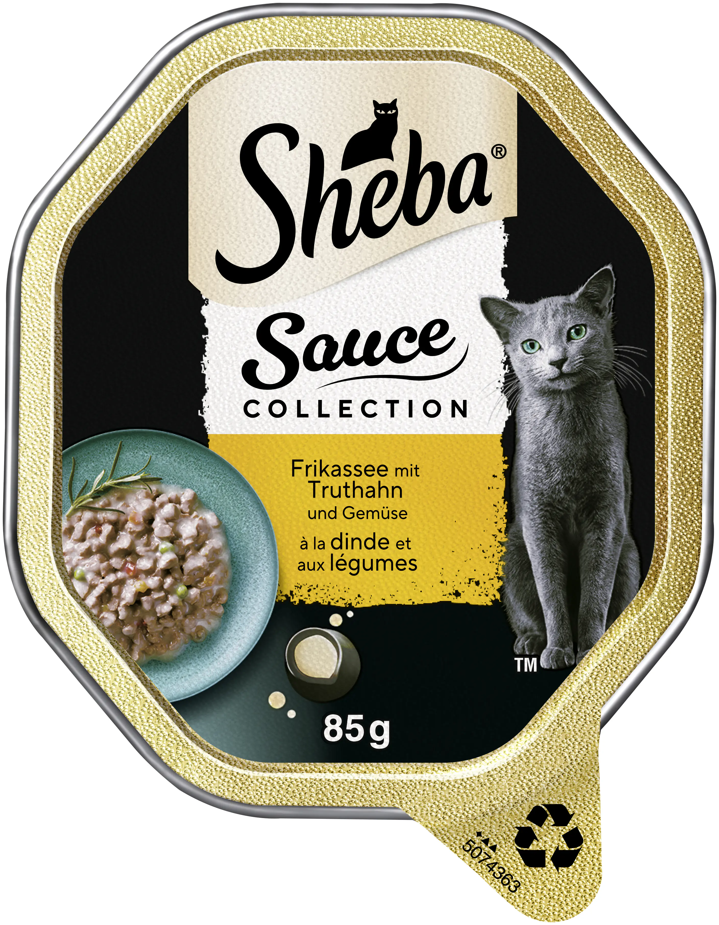 Sheba Sauce Collection Katzennassfutter Adult 85 g Frikassee mit Truthahn & Gemüse