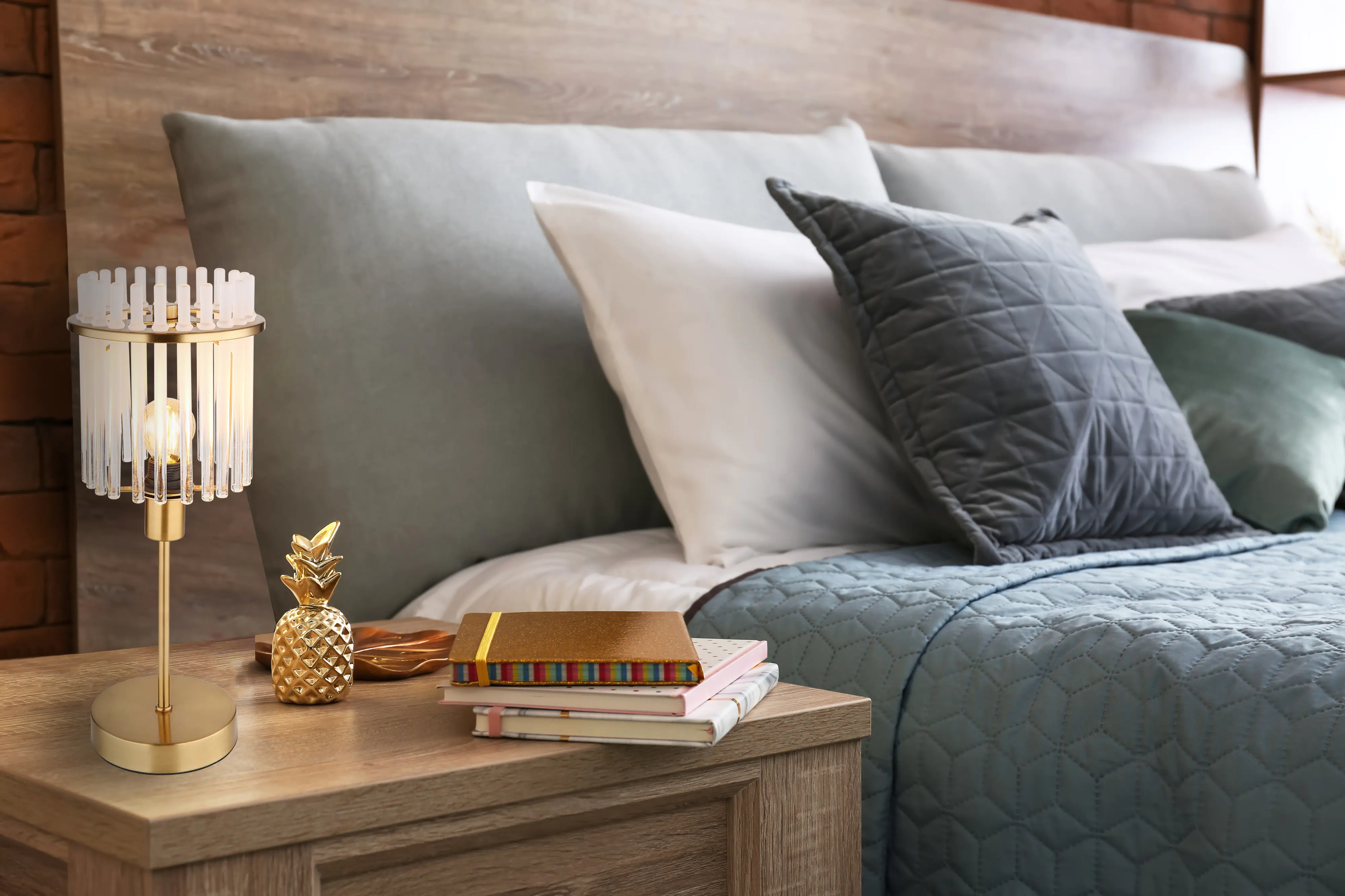 Globo Tischleuchte Gorley 1x E14, IP20, gold Globo Tischleuchte Gorley 1x E14, IP20, gold