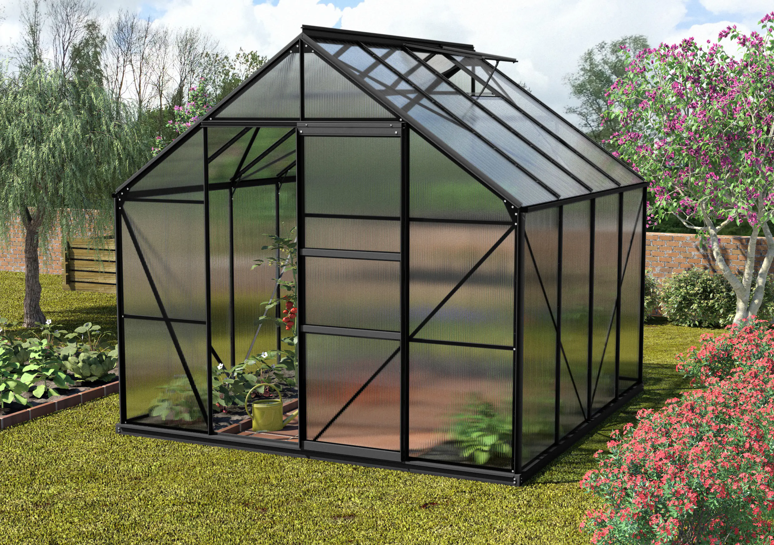 Vitavia Gewächshaus Merkur 6700 254 x 254 cm 6 mm Hohlkammerplatten