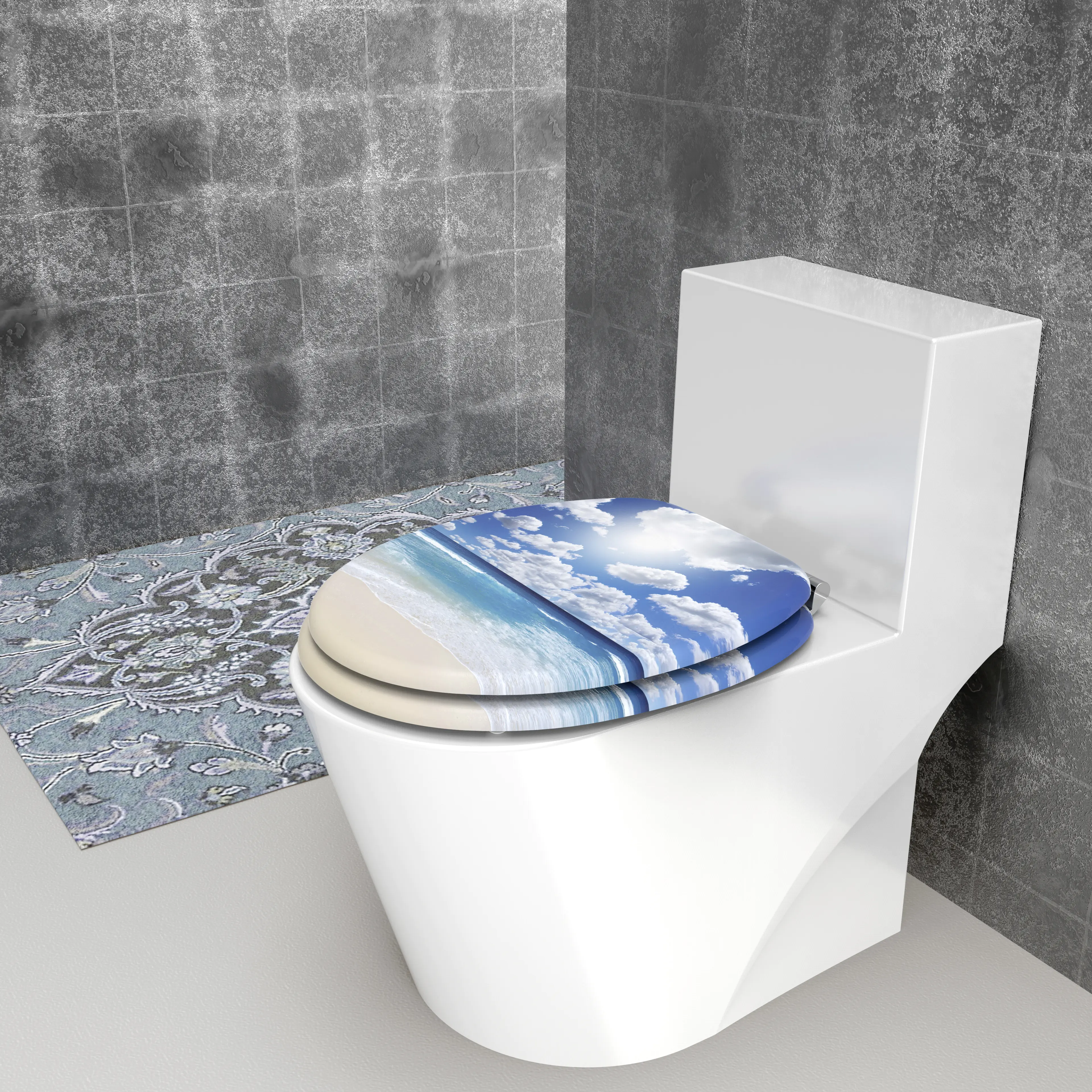 Duschwell MDF WC-Sitz soft touch Meer Duschwell MDF WC-Sitz soft touch Meer