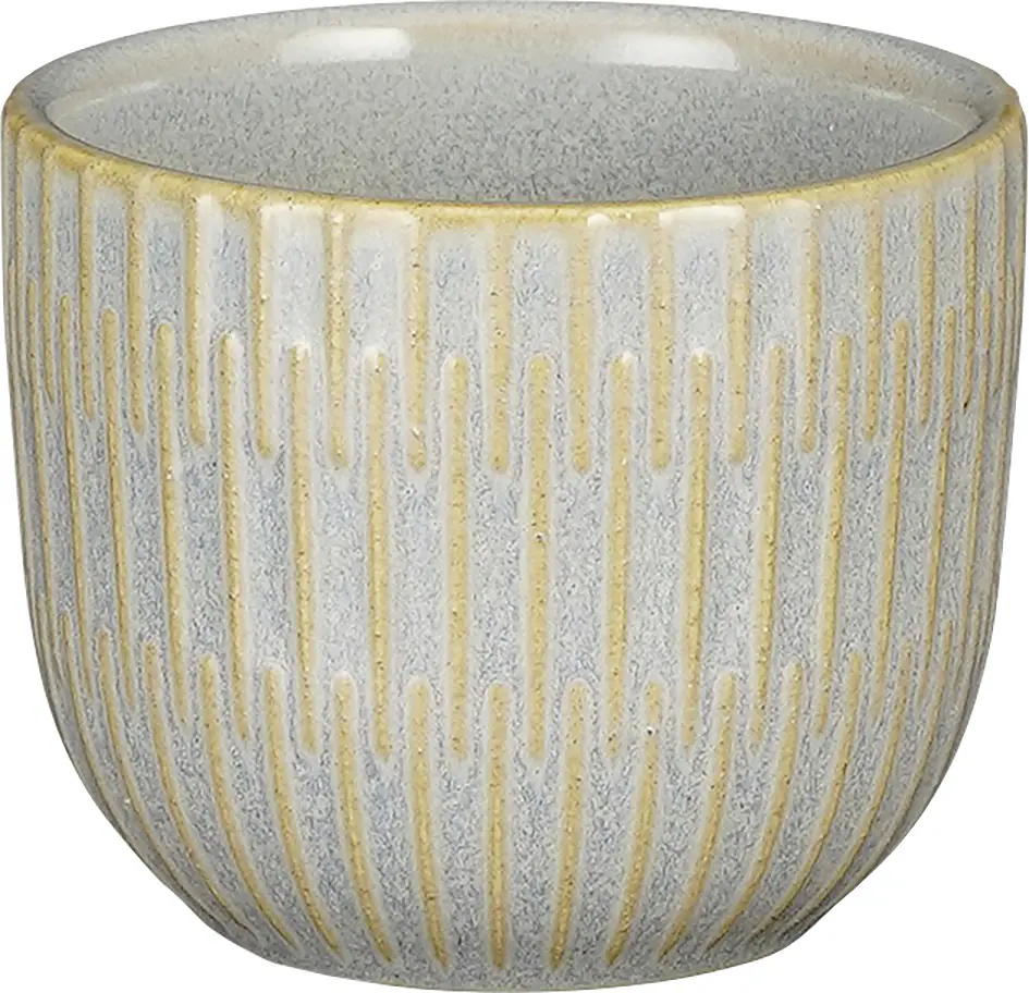 Mica Decorations Übertopf Keramik Sara grau Ø 8 x 6 cm