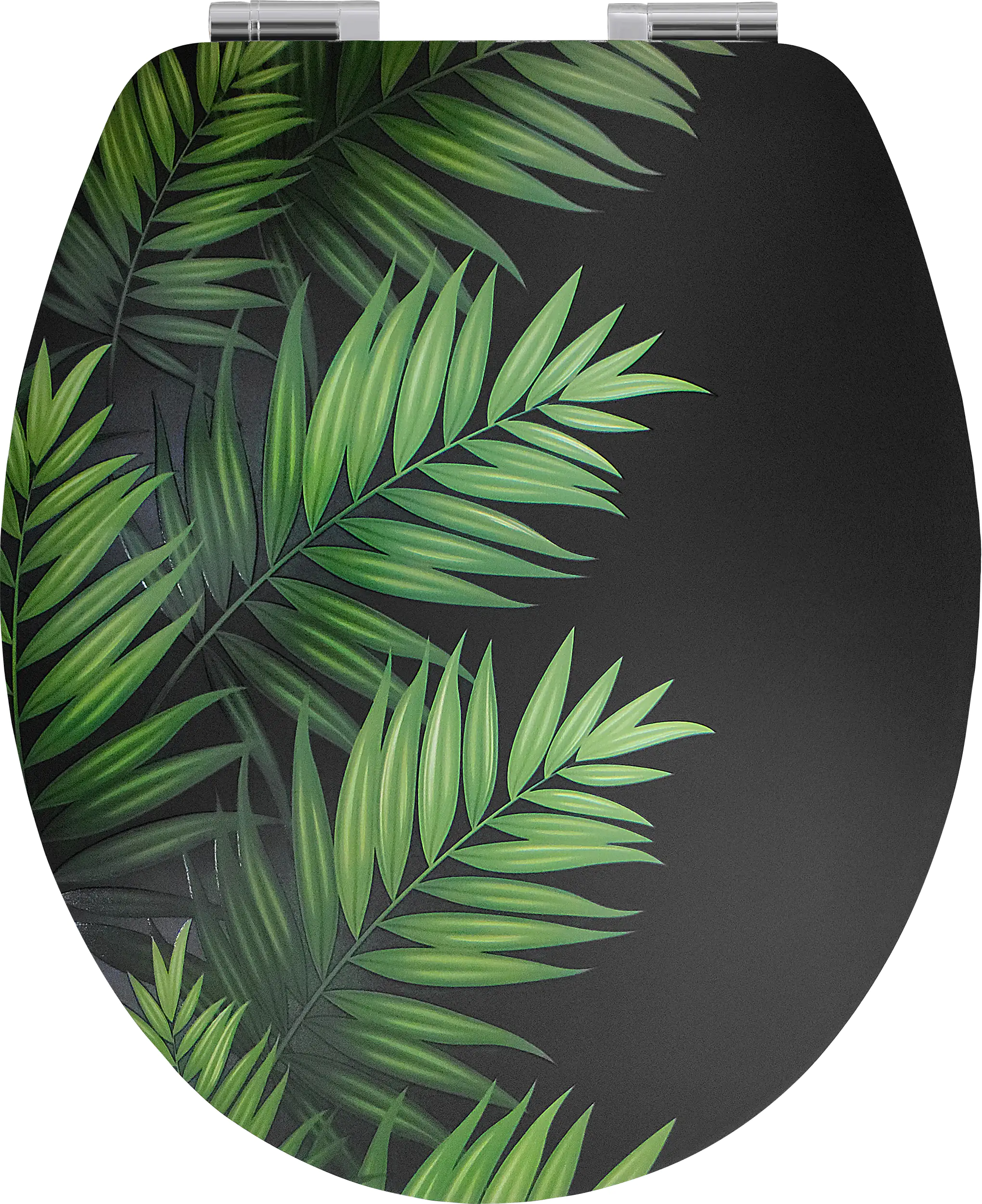 Primaster WC-Sitz mit Absenkautomatik Palme schwarz Primaster WC-Sitz mit Absenkautomatik Palme schwarz