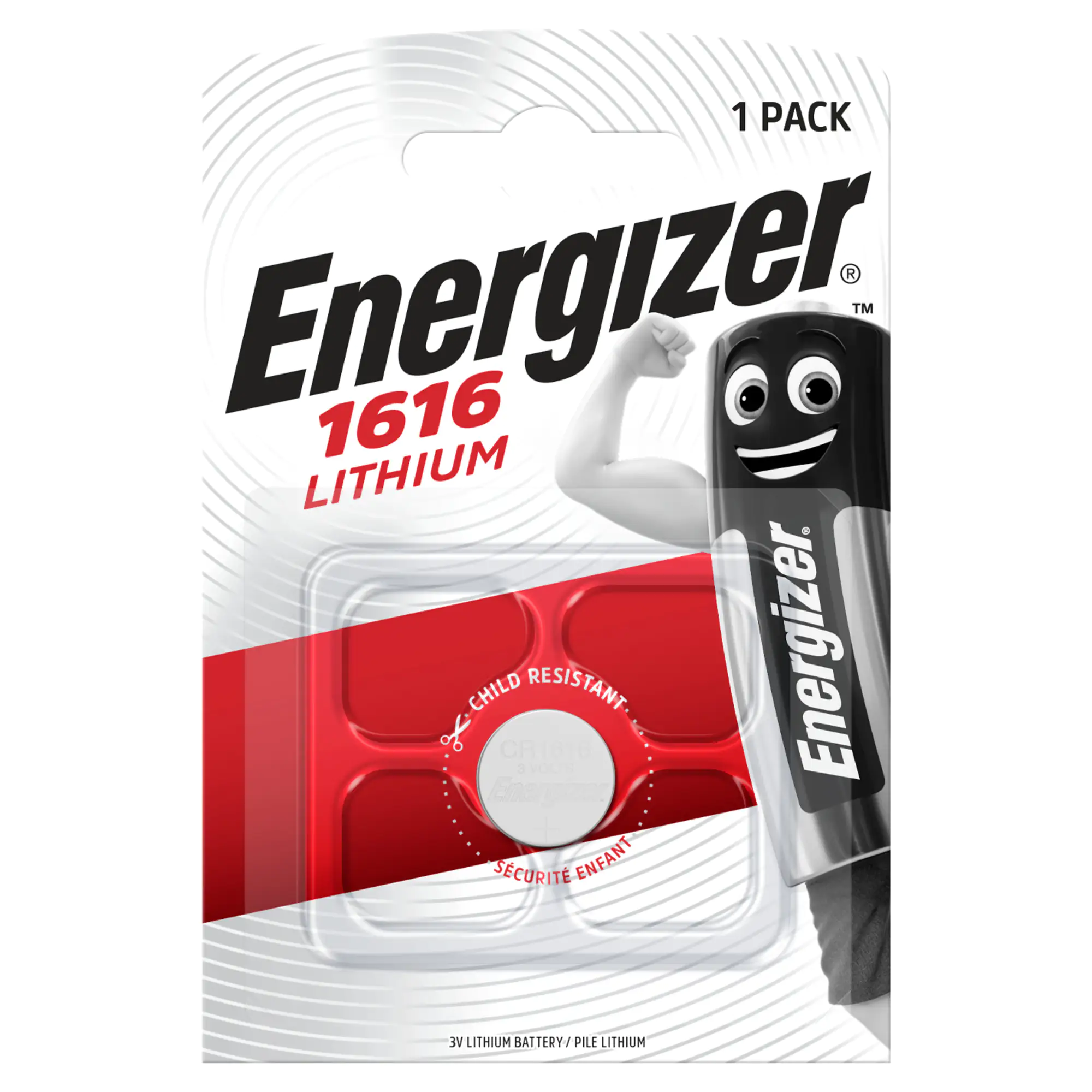 Energizer Knopfzelle CR 1616 Lithium, 3 V Energizer Knopfzelle CR 1616 Lithium, 3 V