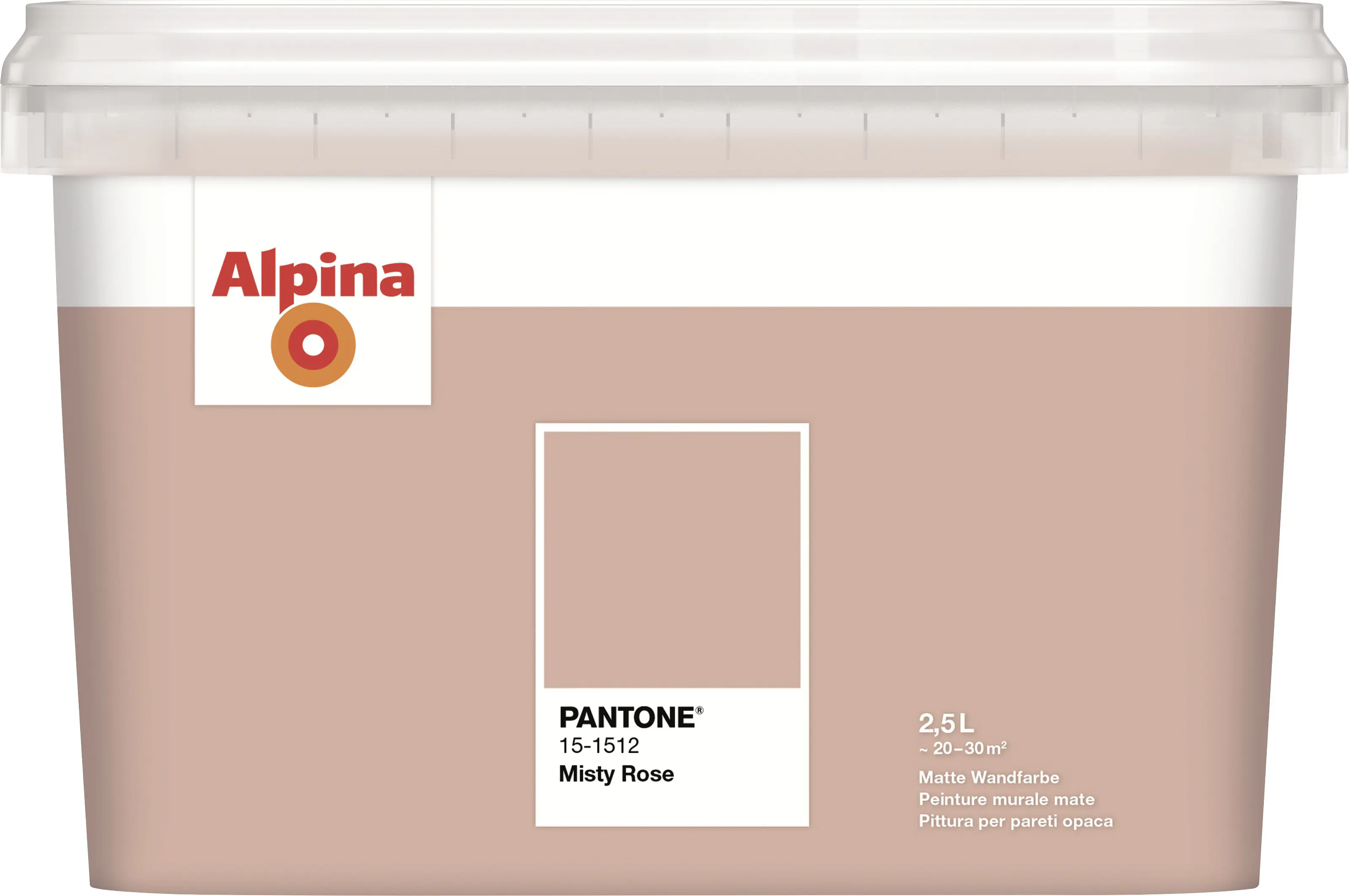 Alpina Wandfarbe Pantone matt misty rose 2,5 L
