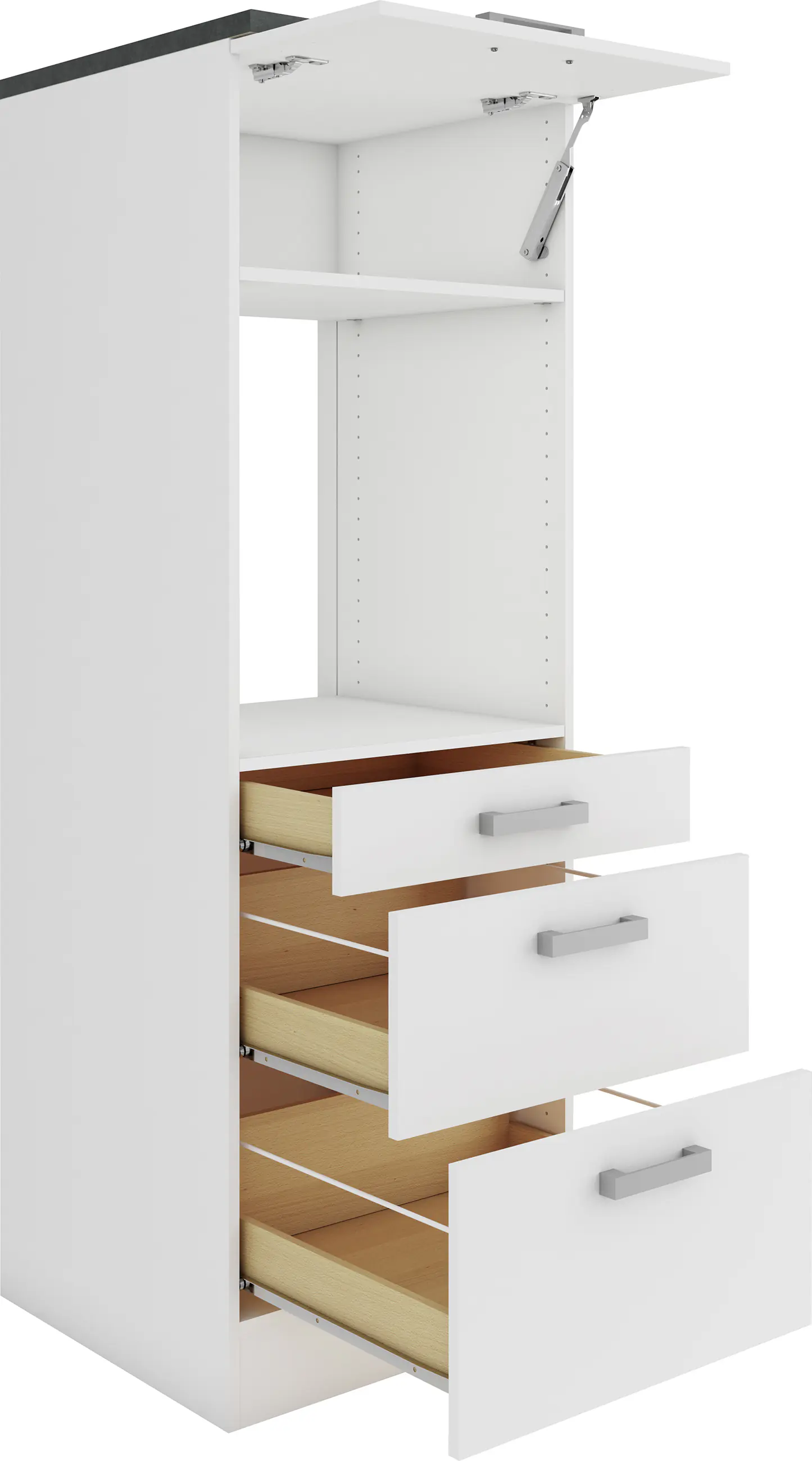 Optifit Midischrank Oslo 214 weiß 60 cm