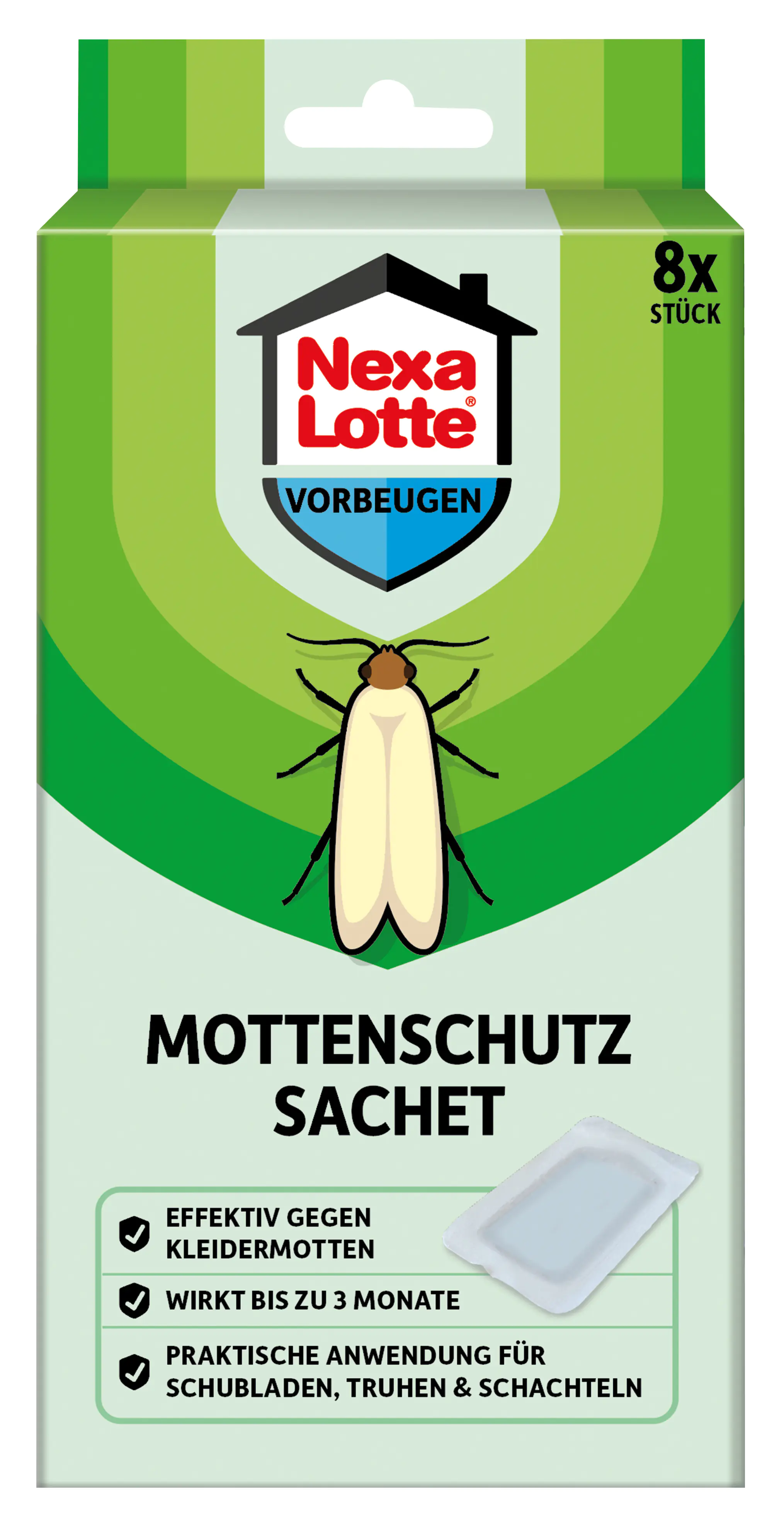 Nexa Lotte Motten Sachet 8 Stück