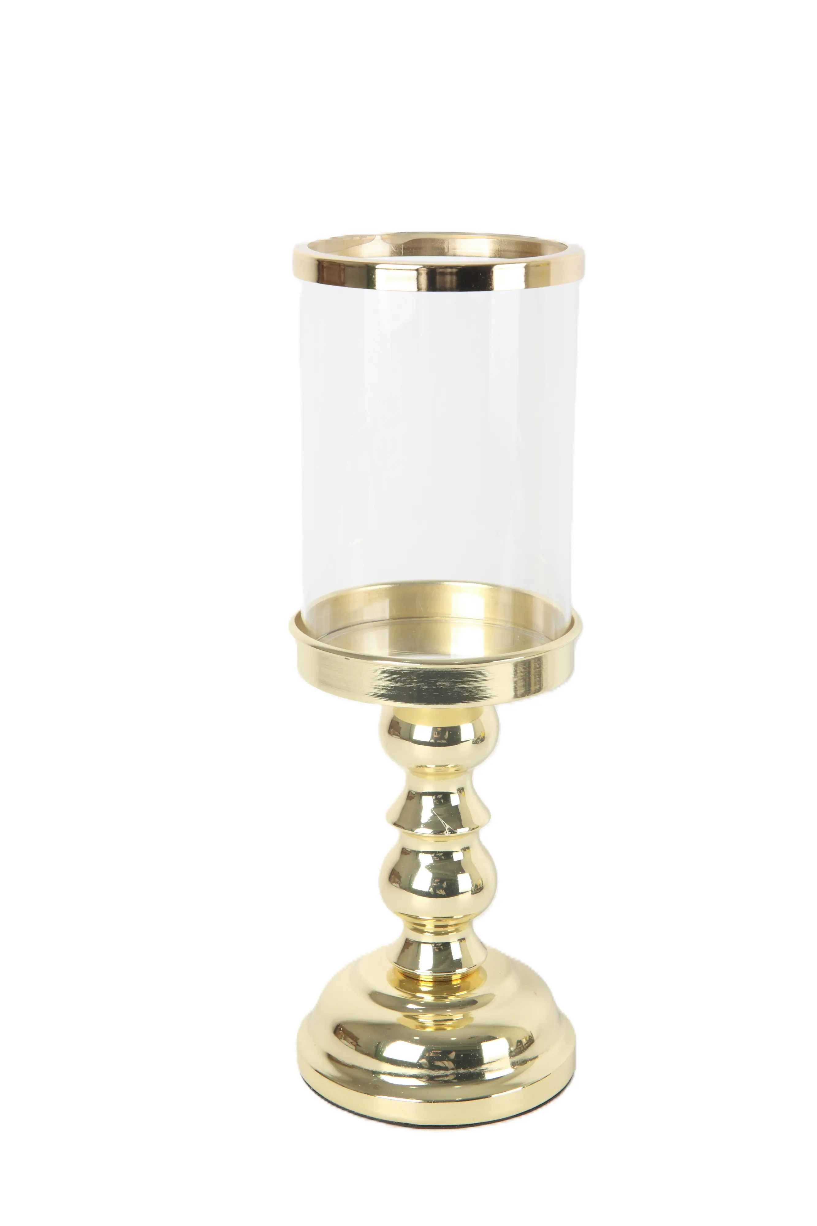 TrendLine Deko Kerzenständer Metall 10,5 x 31,5 cm gold