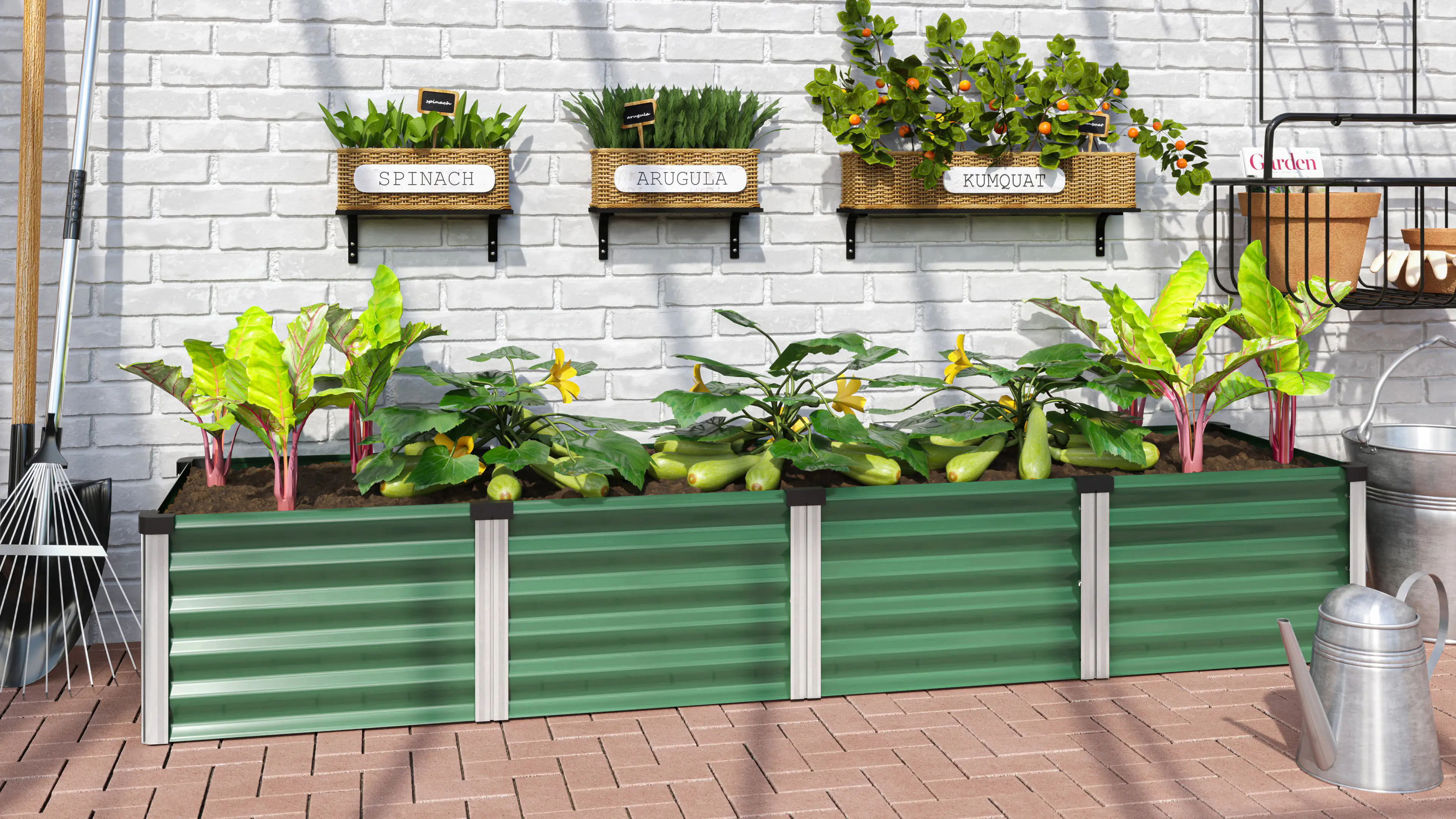 Vitavia Hochbeet Meta In & Out 401L seegras/alu 2,45 x 0,65 x 0,40 m Vitavia Hochbeet Meta In & Out 401L seegras/alu 2,45 x 0,65 x 0,40 m