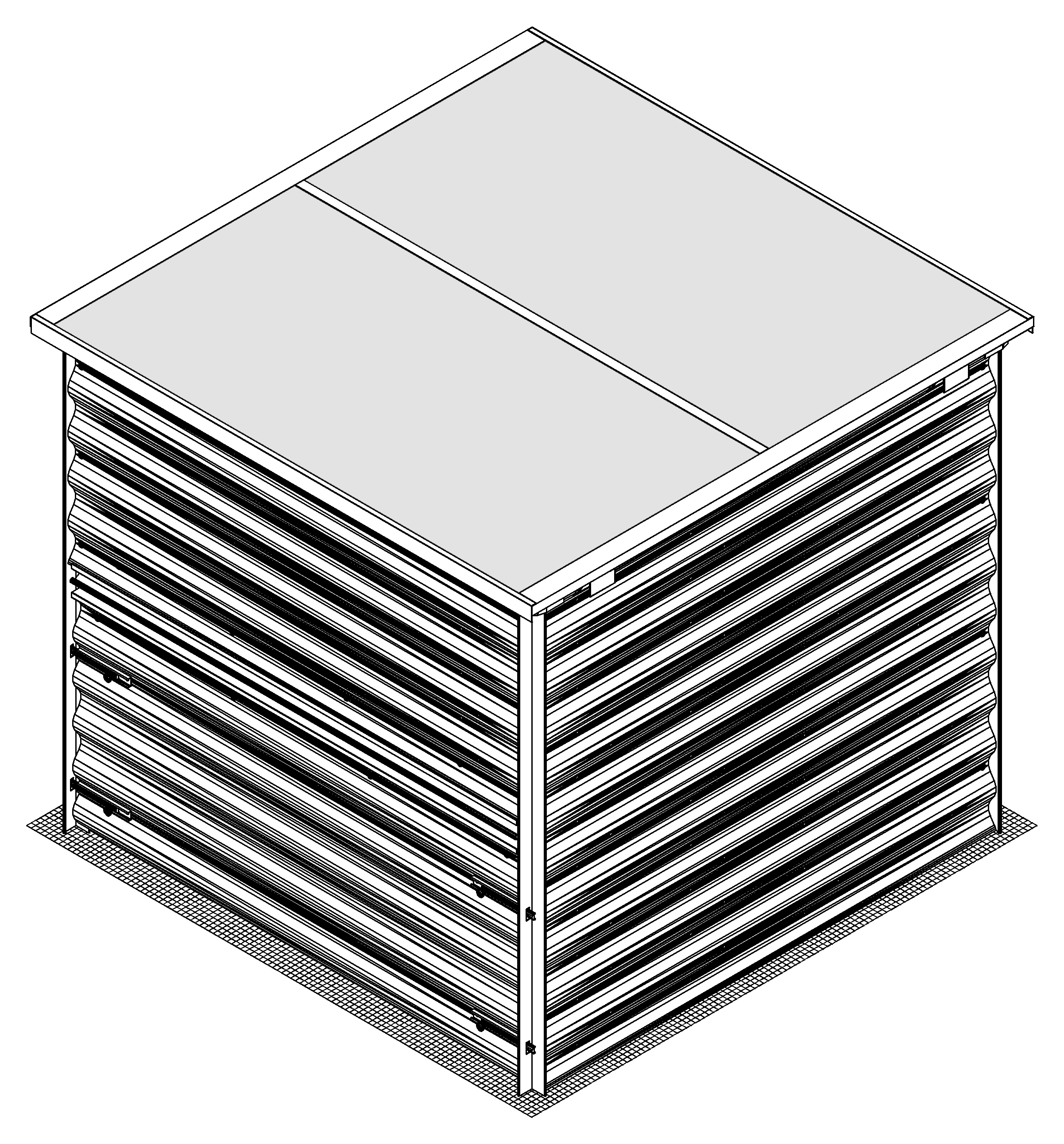 Vitavia Komposter Tomma 99 x 99 cm granit-schwarz Vitavia Komposter Tomma 99 x 99 cm granit-schwarz