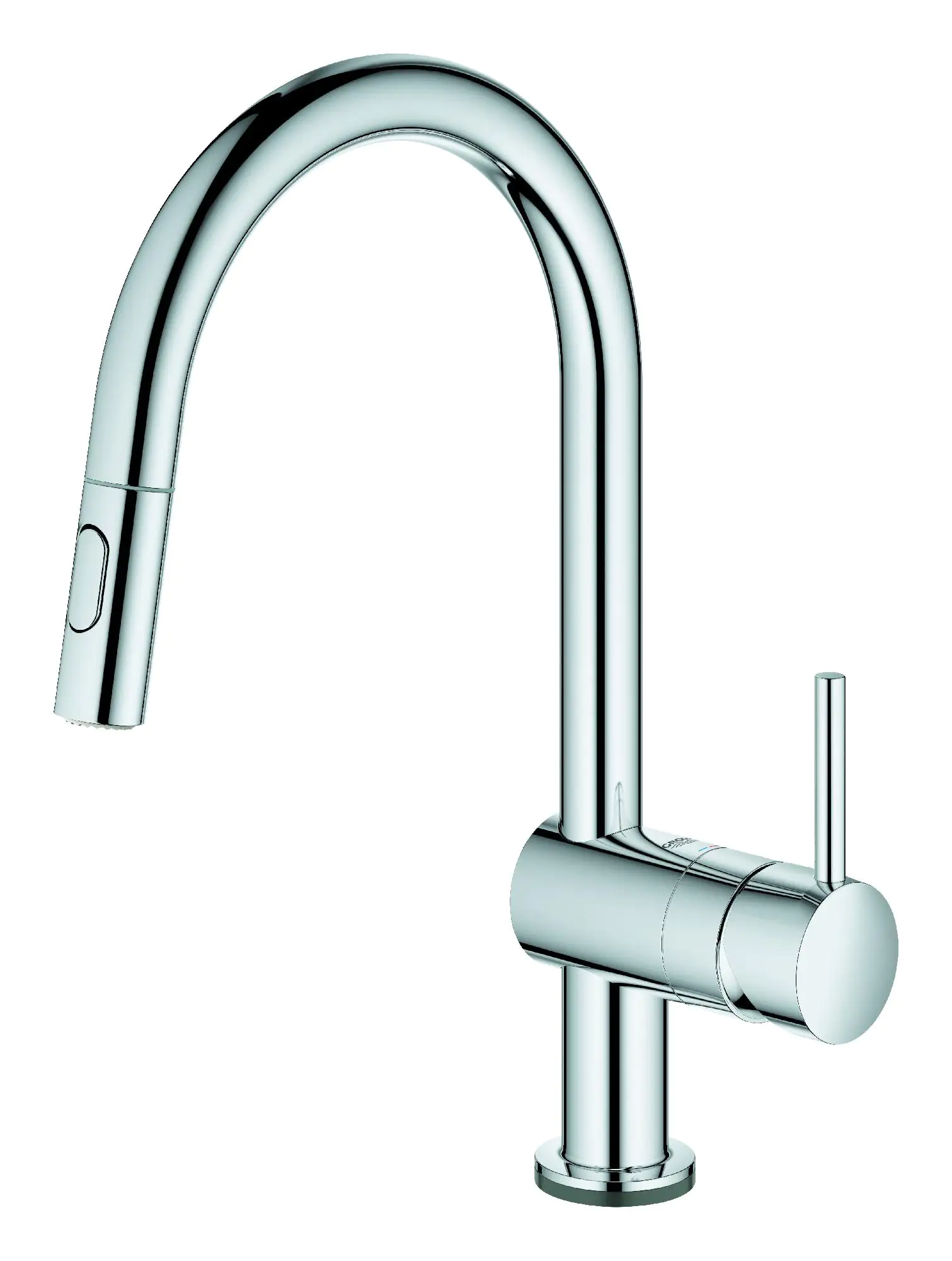 Grohe Spültischarmatur Flair Touch verchromt, mit Handbrause