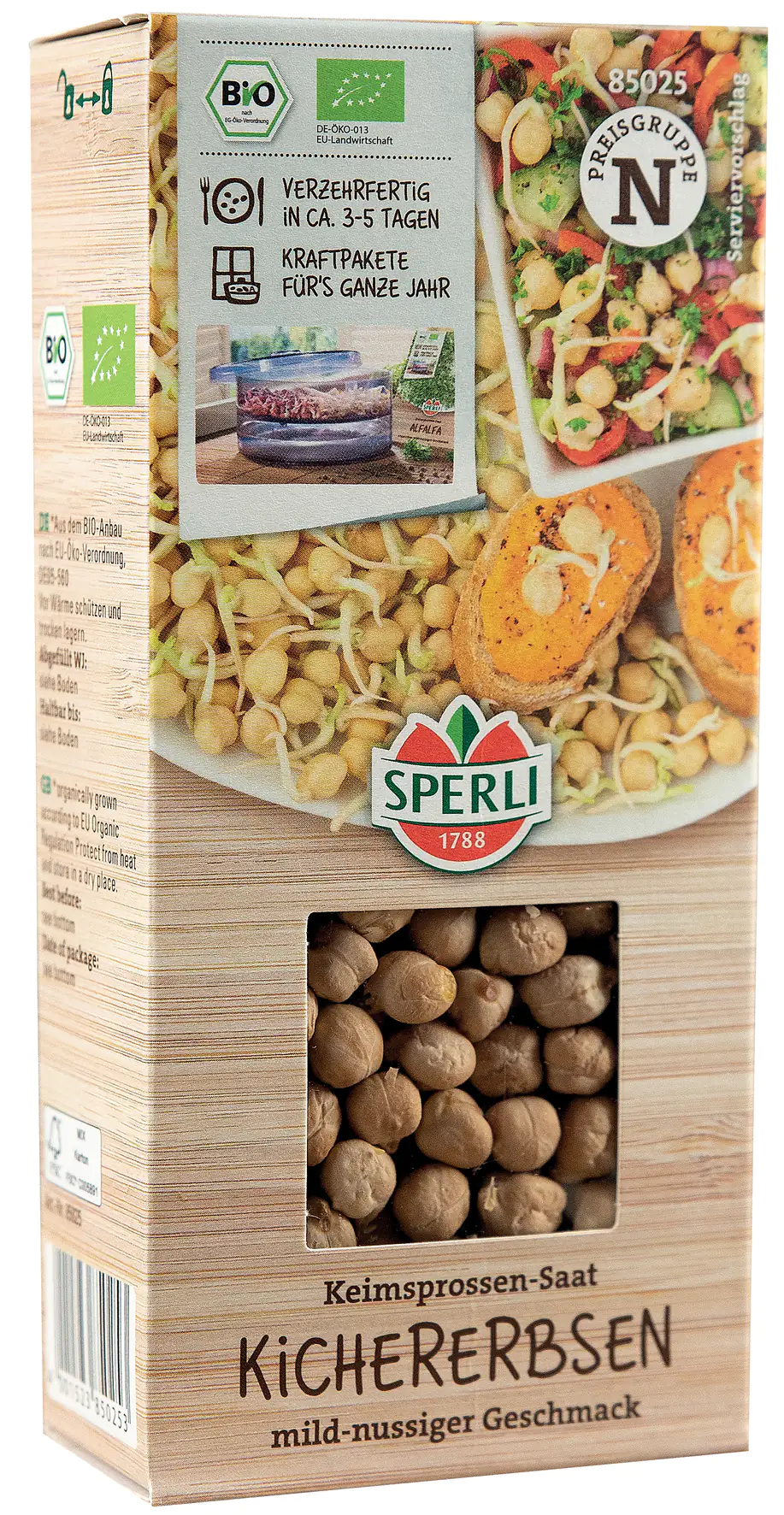 Sperli BIO Keimsprossen-Saat Kichererbse