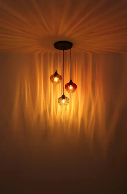 Globo Hängeleuchte Sander 45 x 150 cm (Ø x H) bunt matt