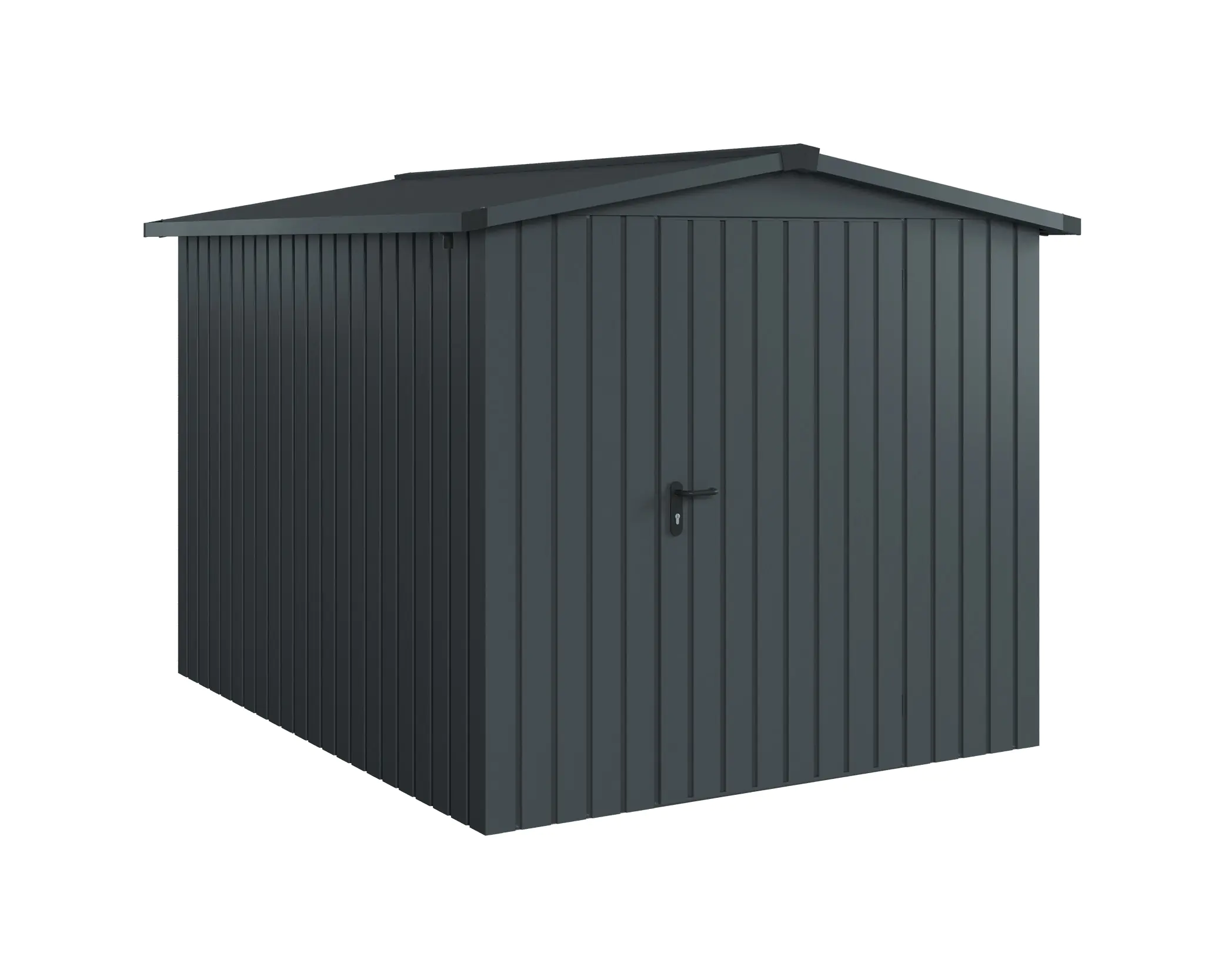 EcoStar Metallgerätehaus Euroline ESD6 anthrazit 214 x 262 cm 1-flg. EcoStar Metallgerätehaus Euroline ESD6 anthrazit 214 x 262 cm 1-flg.
