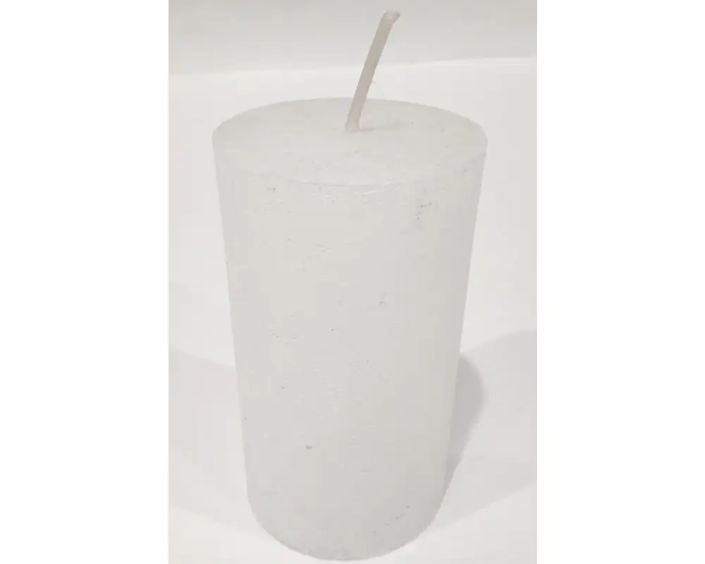 House of Rustic Kerze 9 cm Lack weiß