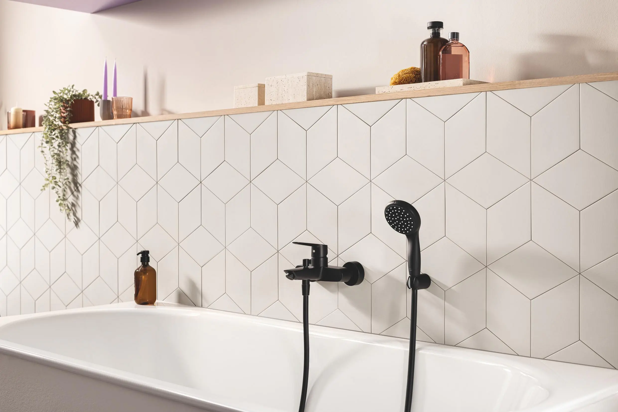 Grohe Vitalio Handbrause Start 100 2 Strahlarten matt schwarz