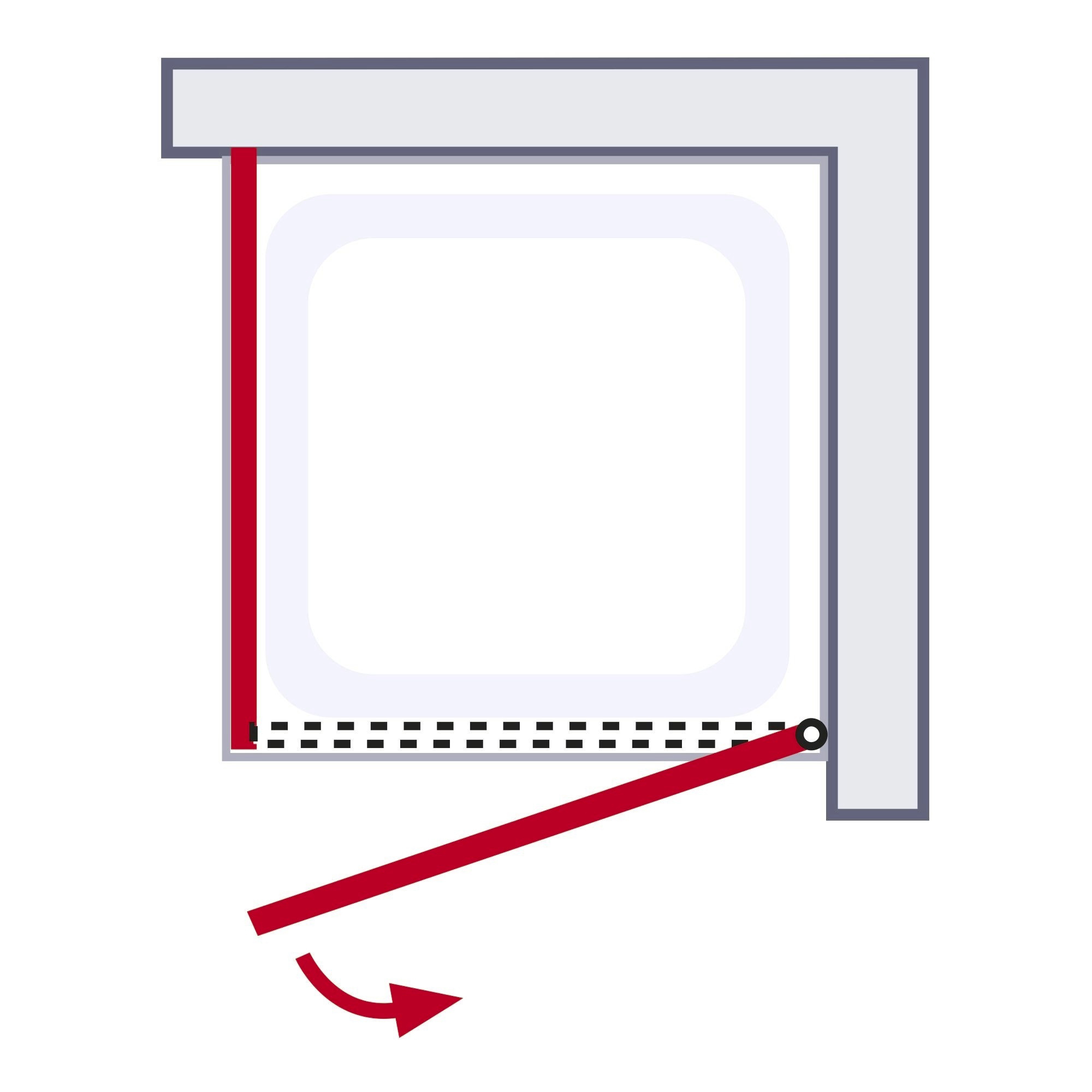 Schulte Eckdusche Garant 2.0 90 x 90 x 200 cm mattschwarz klar hell