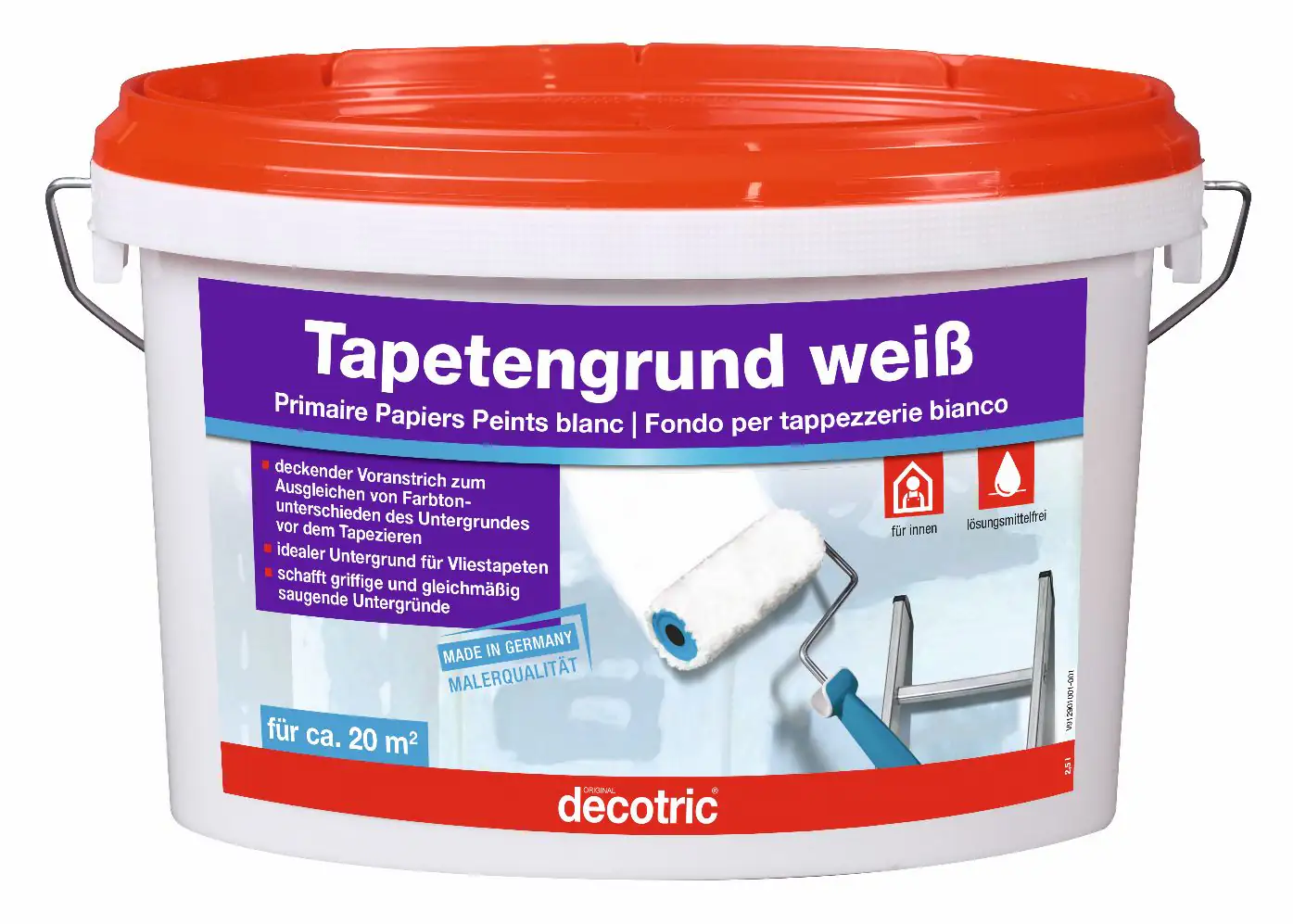 Decotric Tapetengrund 2,5 L weiß Decotric Tapetengrund 2,5 L weiß