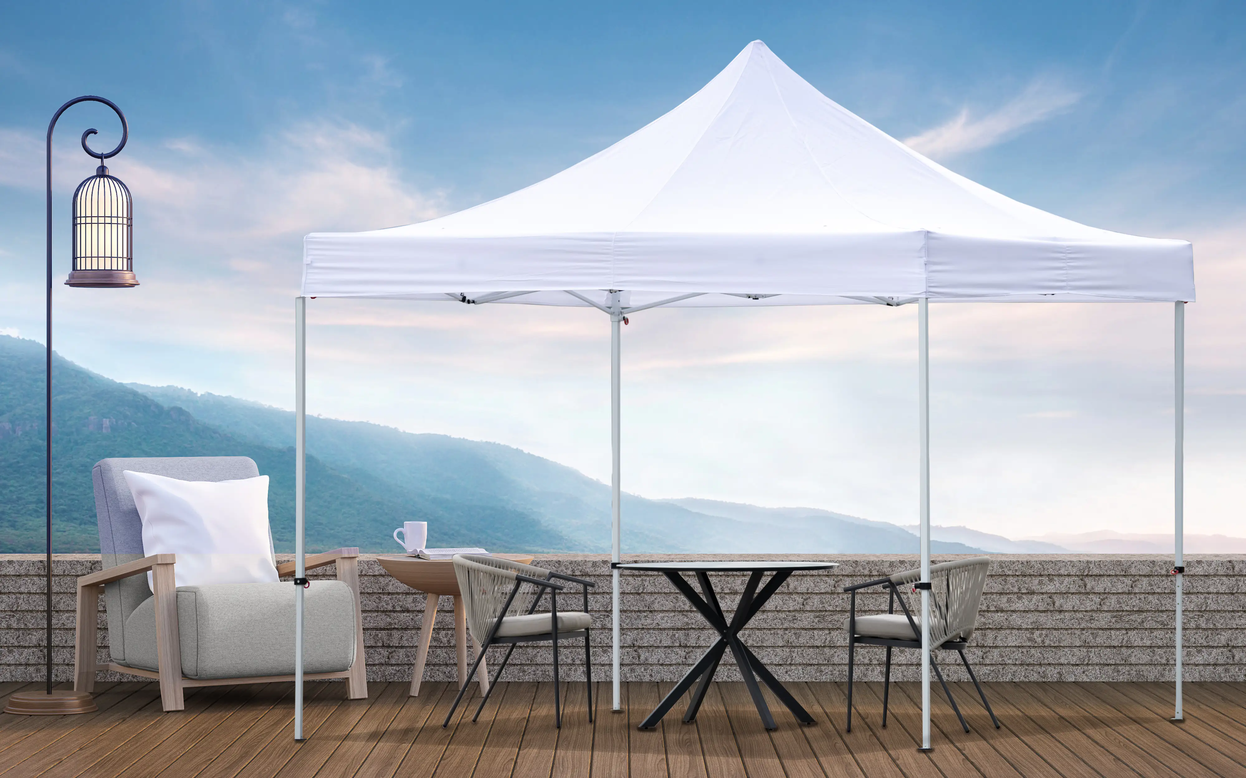 TrendLine Faltpavillon weiß, 295 x 295 cm TrendLine Faltpavillon weiß, 295 x 295 cm