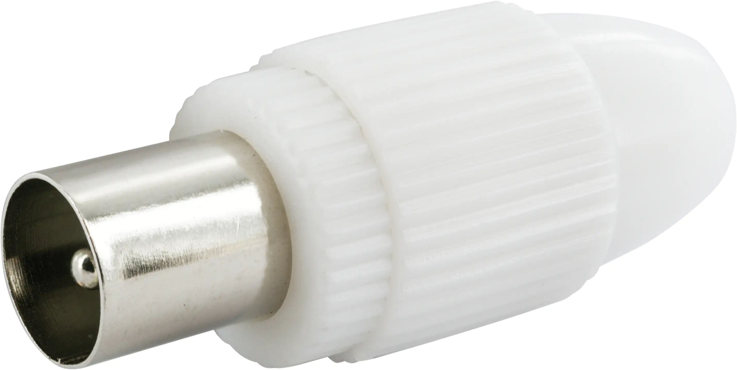 Schwaiger Koaxial Stecker KST11 532 weiß, 1 Stk.