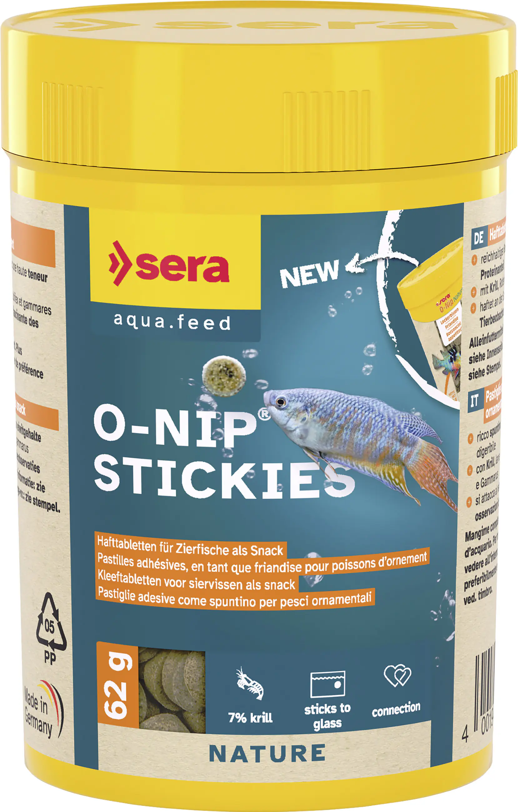 Sera Fischfutter O-Nip Stickies 100 Tabs
