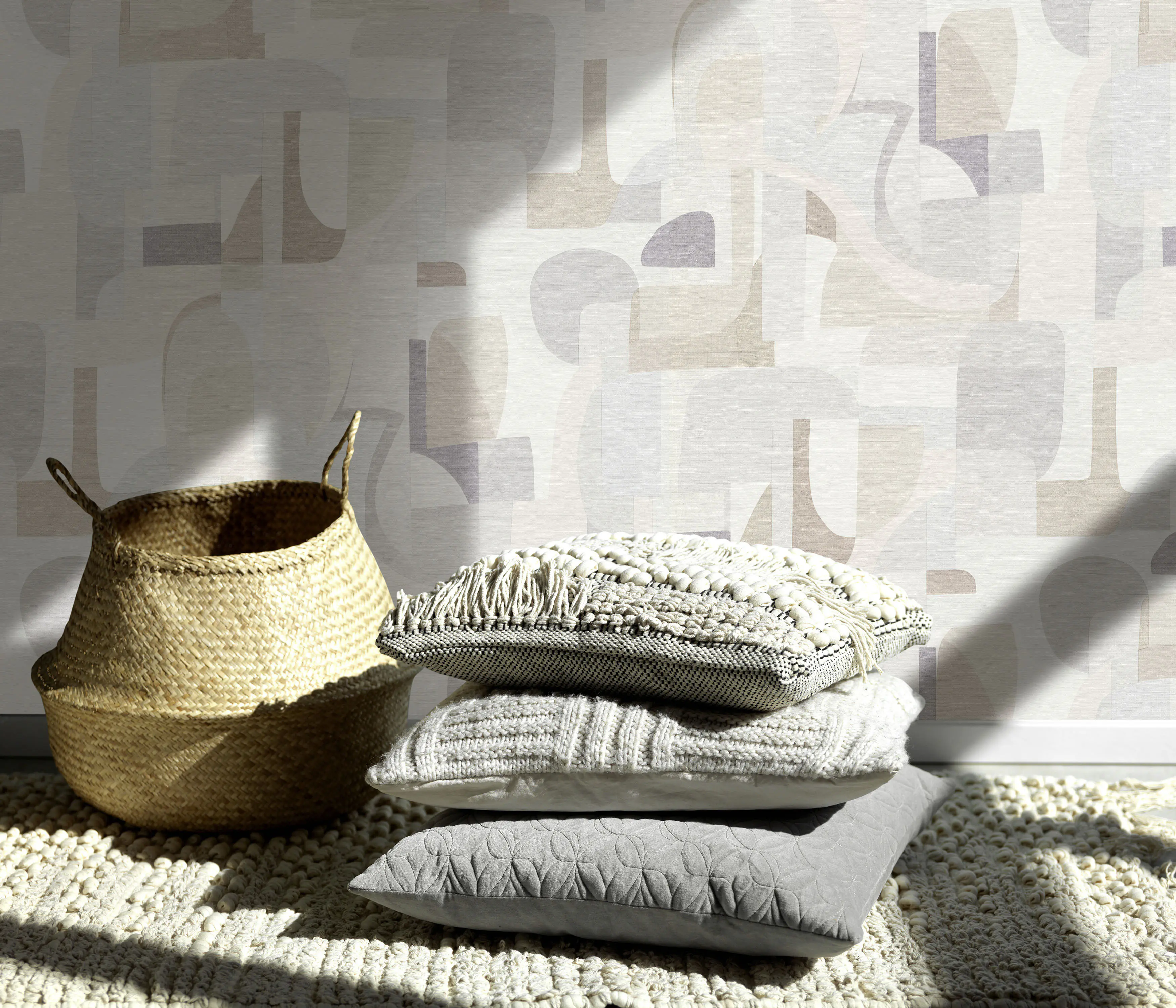 Erismann Vliestapete Fragment Grafisch grau 10,05 x 0,53 m