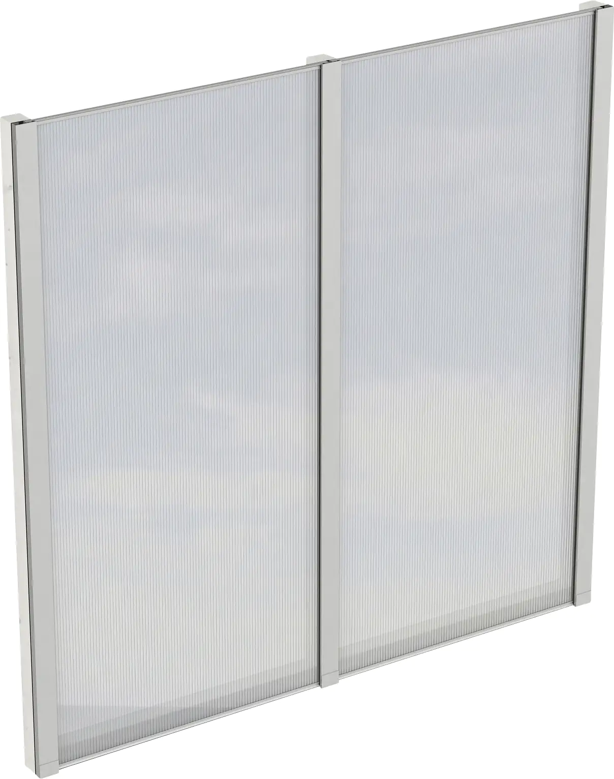 SKAN HOLZ Seitenwand m. Polycarbonatplatten 193 x 200 cm Fichte