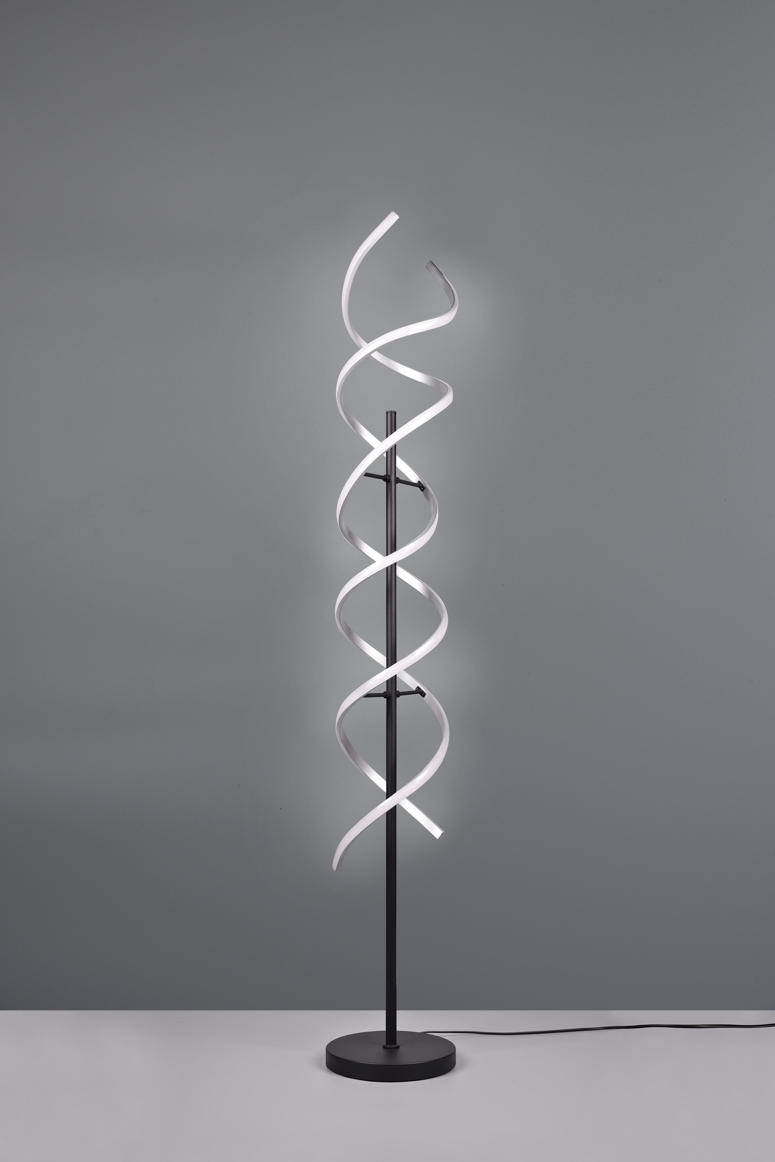 Trio LED-Stehleuchte Sequence Ø 23 x 150 cm warmweiß-neutralweiß alu gebürstet dimmbar