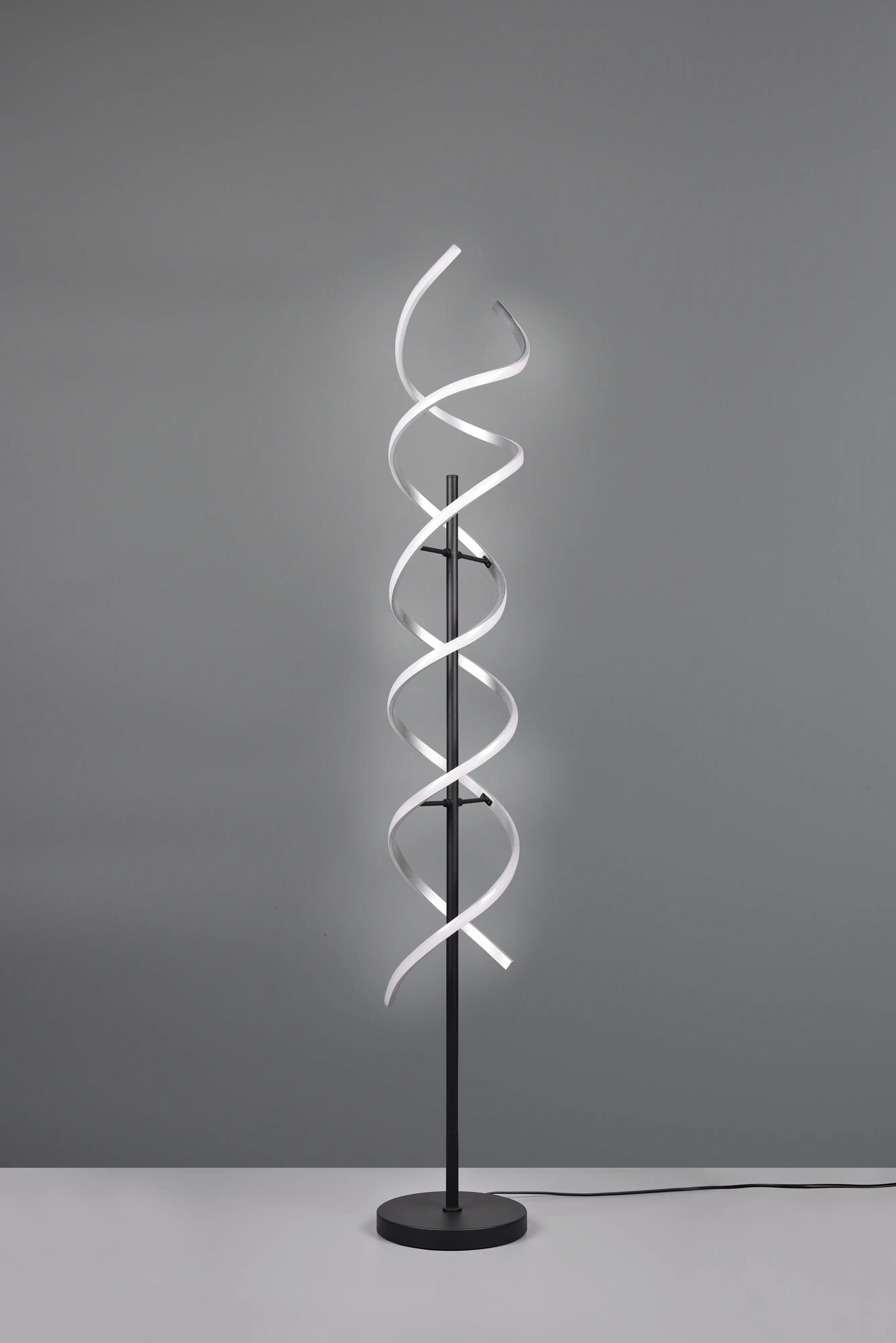 Trio LED-Stehleuchte Sequence Ø 23 x 150 cm warmweiß-neutralweiß alu gebürstet dimmbar