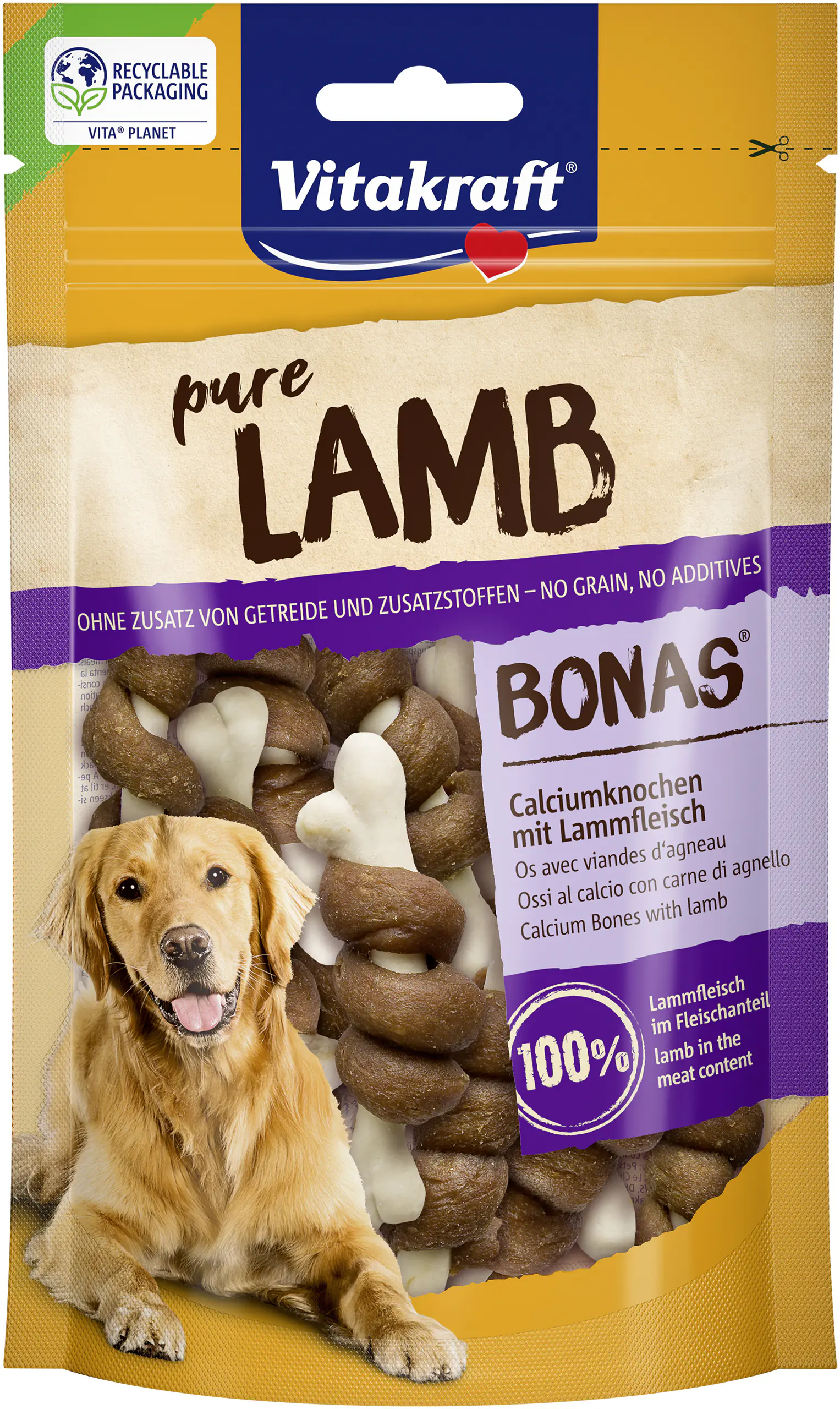 Vitakraft LAMB Bonas® Calciumknochen Lamm 80 g