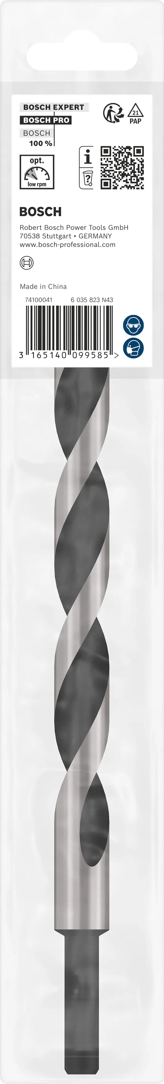 Bosch PRO Wood Holzspiralbohrer 16 × 190 × 250 mm