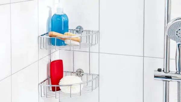 Tesa Eckablagekorb BAATH+  zweistöckig zum Kleben Tesa Eckablagekorb BAATH+  zweistöckig zum Kleben