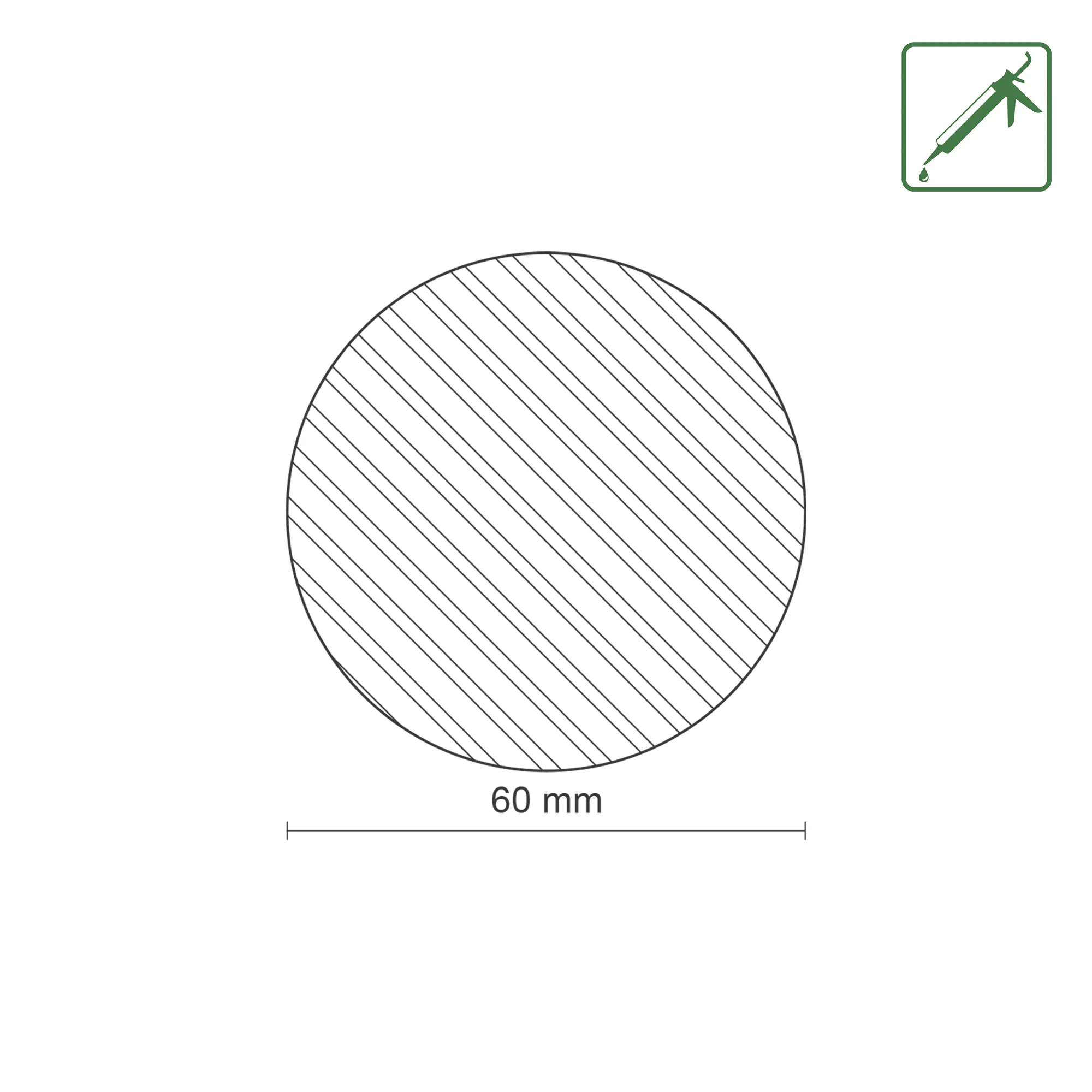 FN Neuhofer Rundstab glatt 100 cm 60 x 60 mm