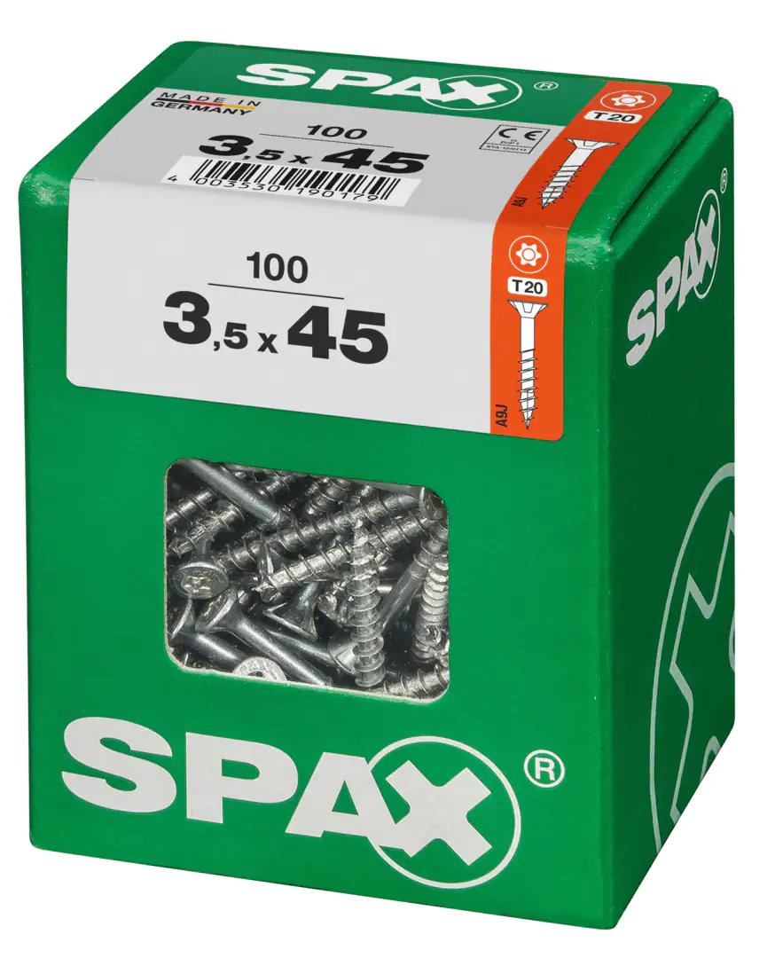 Spax Universalschrauben 3.5 x 45 mm TX 20 - 100 Stk.