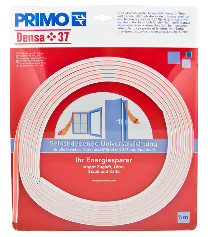 Primo Universaldichtung selbstklebend weiß 3 - 7 mm Primo Universaldichtung selbstklebend weiß 3 - 7 mm