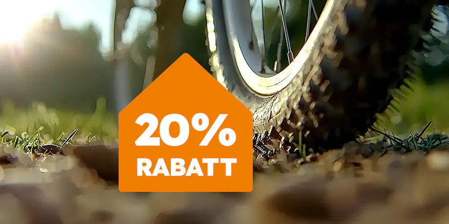 20% Rabatt auf Fahrradschläuche