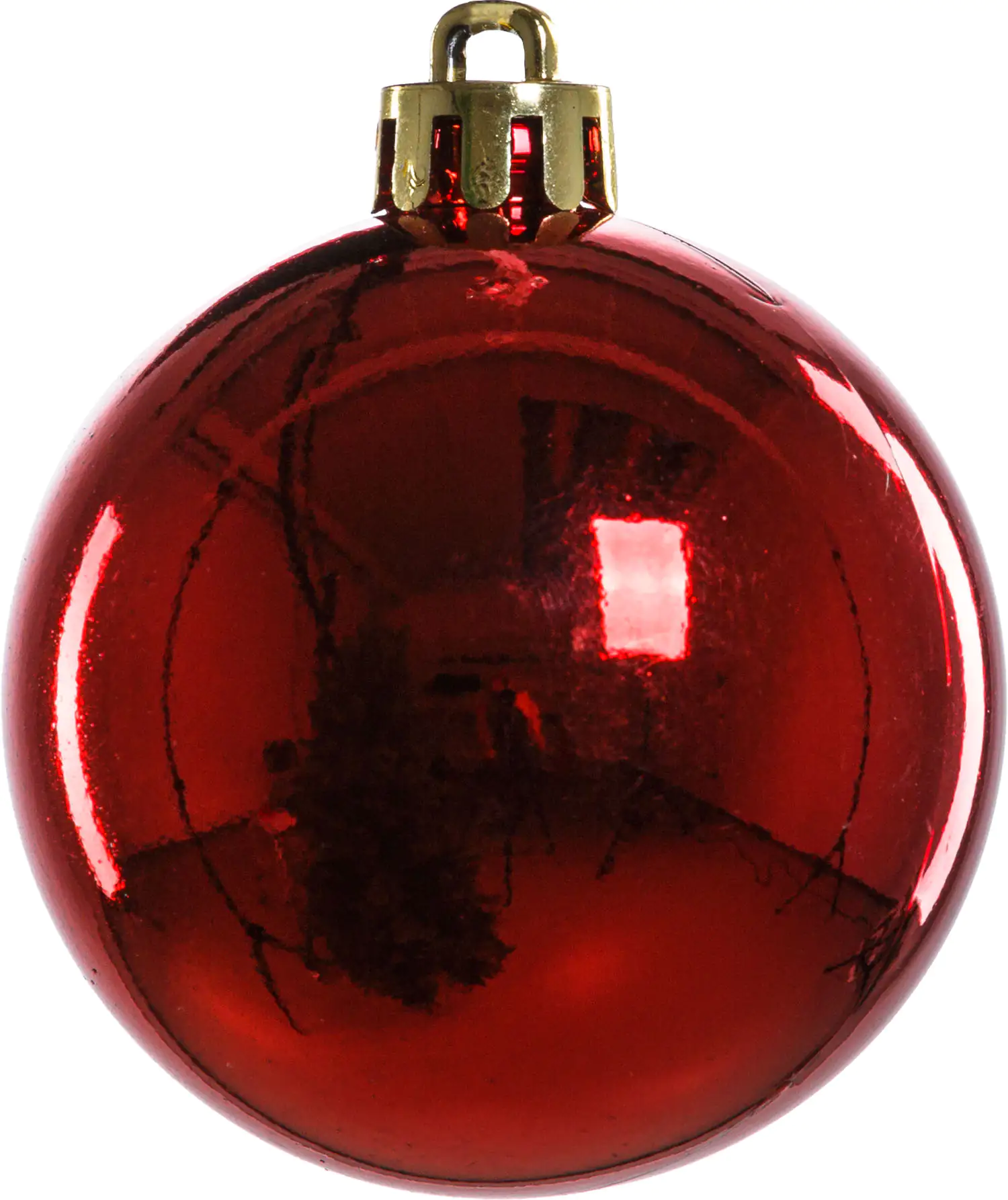 2076601528098_02 TrendLine Weihnachtskugeln bruchfest, langlebig Ø 5 - 8 cm rot 34 Stück