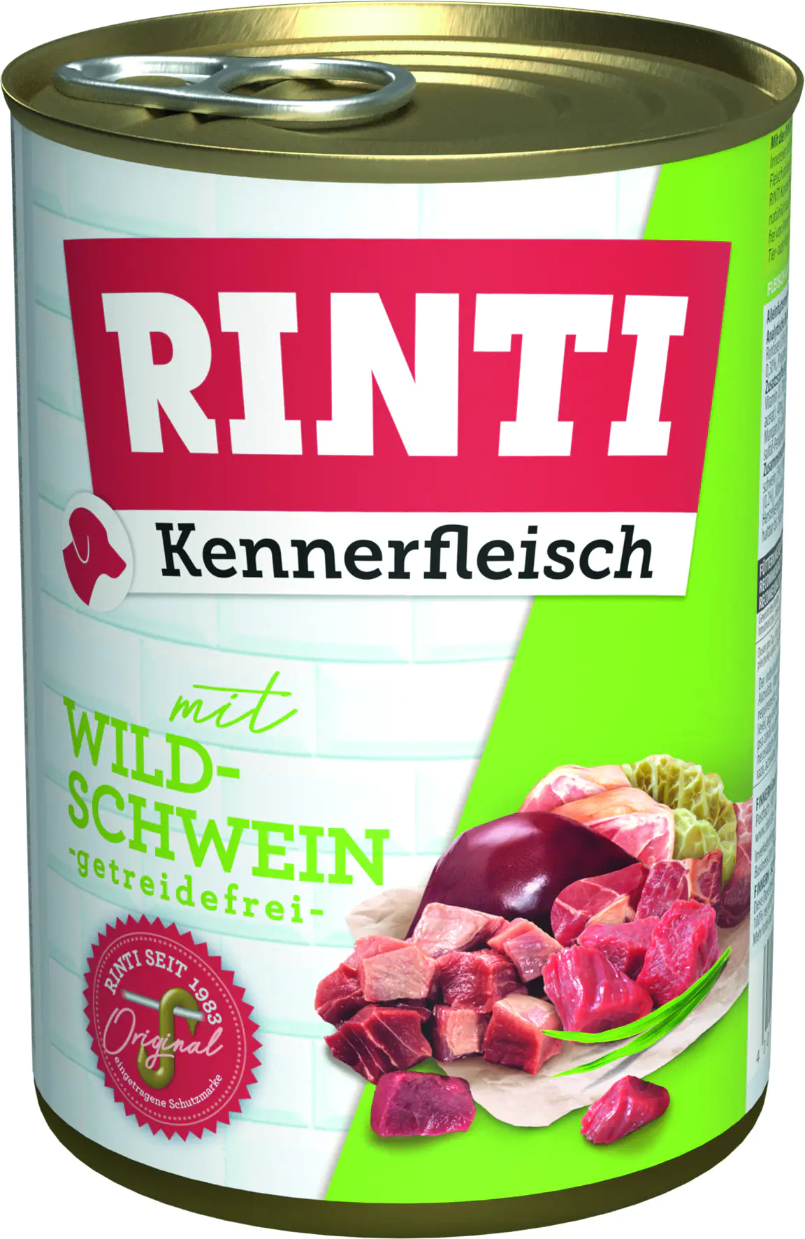 Rinti Kennerfleisch Hundenassfutter Adult 400 g Wildschwein bei Kartonabnahme